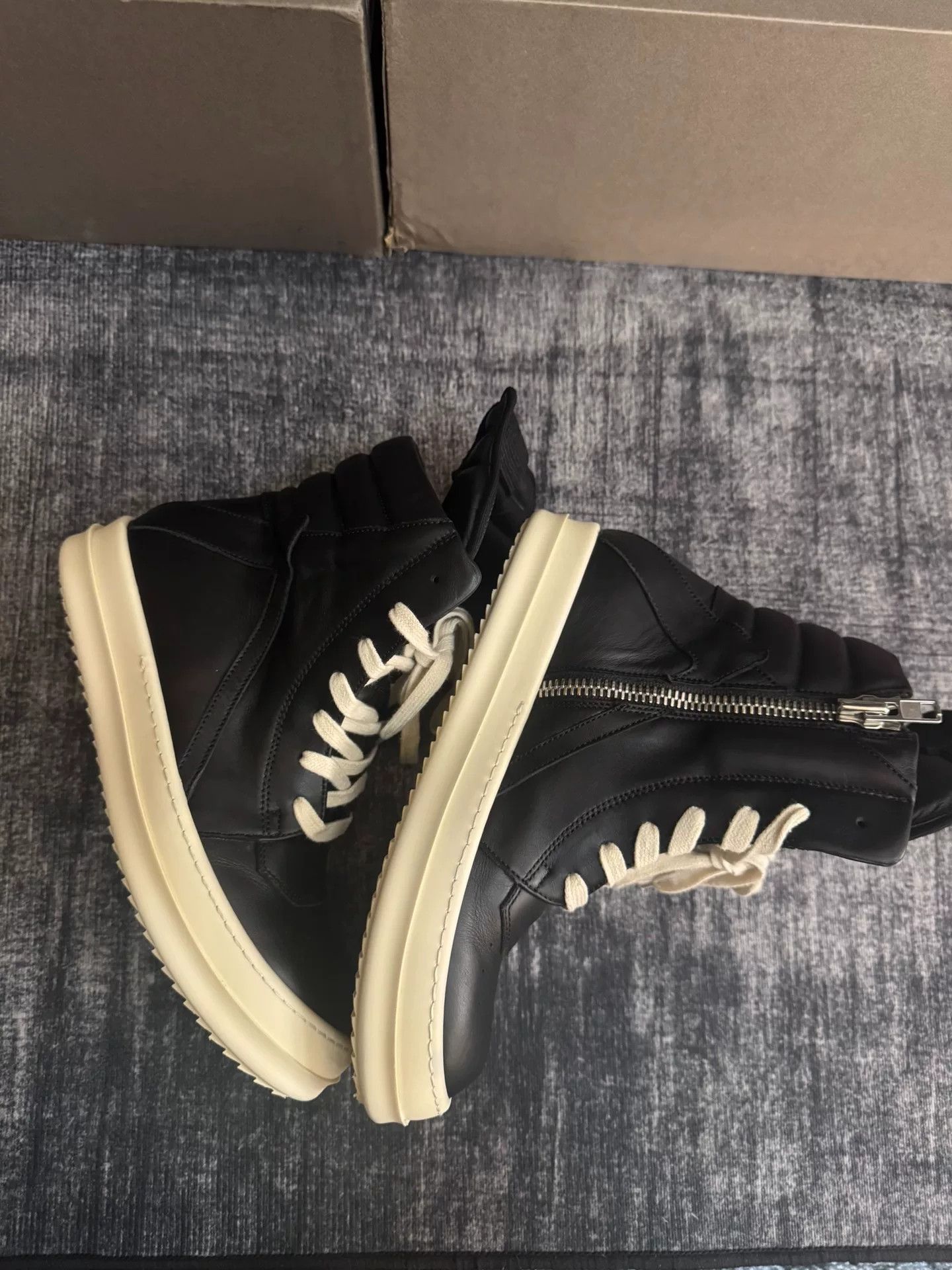 Rick Owens Rick Owens Leather Pink Hitop Sneakers 36 Women Size US 6 / IT 36 - 4 Thumbnail
