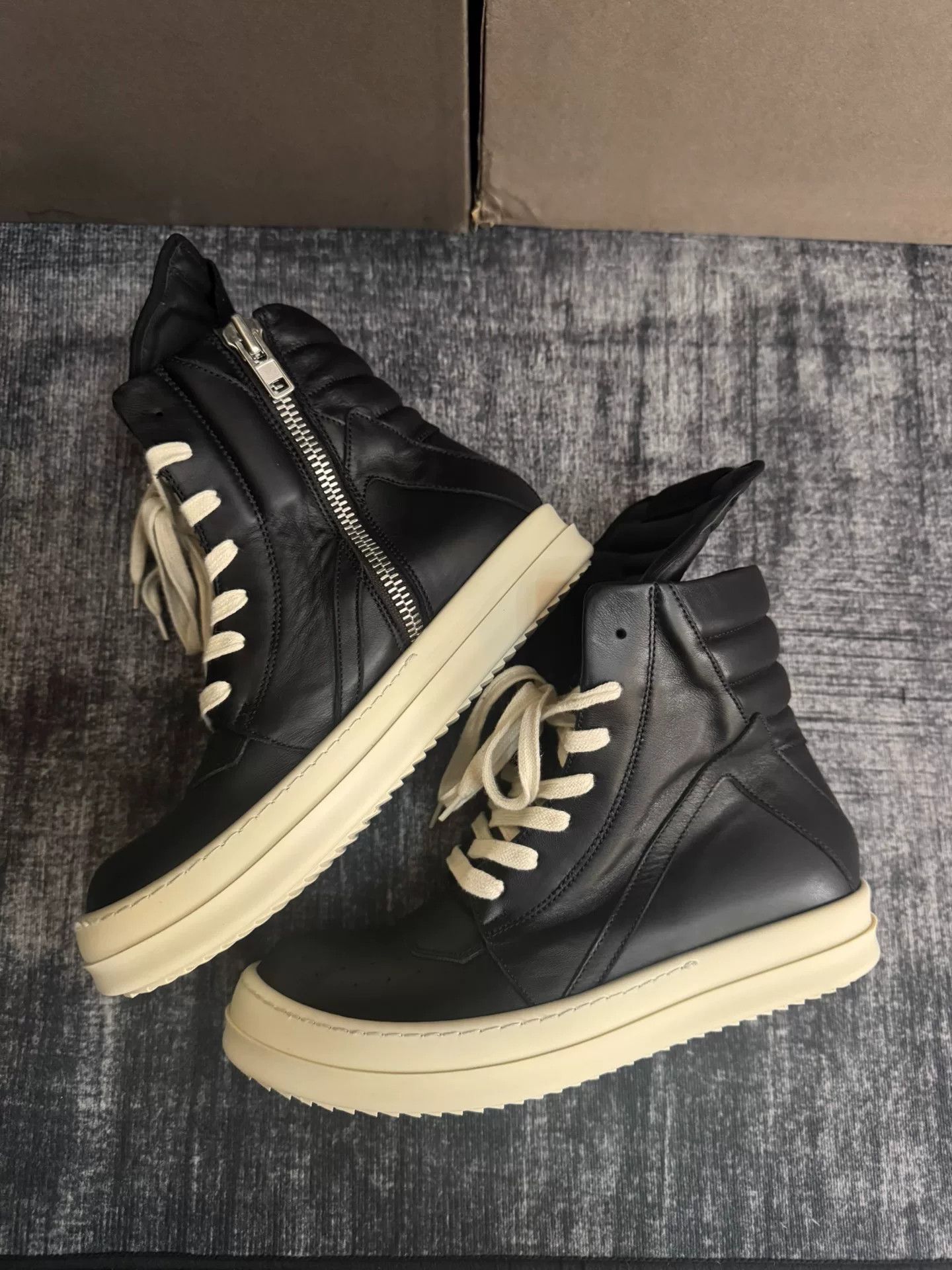 Rick Owens Rick Owens Leather Pink Hitop Sneakers 36 Women Size US 6 / IT 36 - 3 Thumbnail