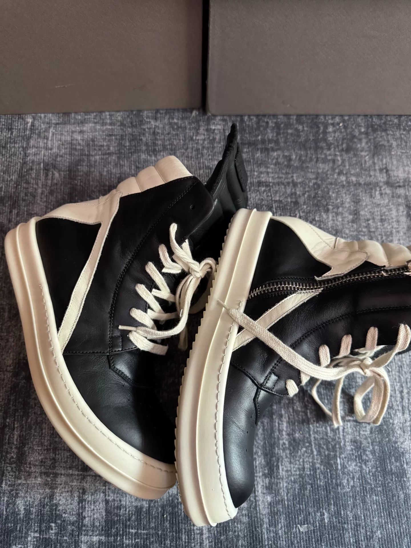 Rick Owens Rick Owens Leather Pink Hitop Sneakers 36 Women Size US 6 / IT 36 - 3 Thumbnail
