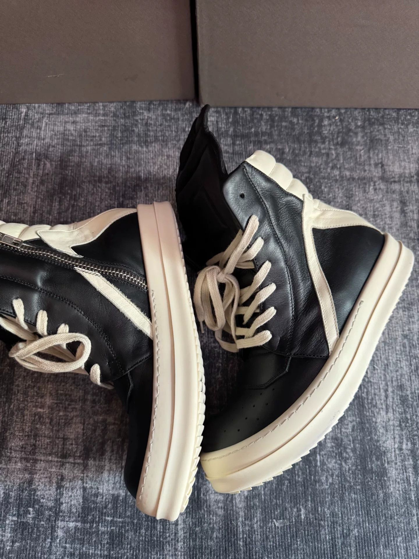 Rick Owens Rick Owens Leather Pink Hitop Sneakers 36 Women Size US 6 / IT 36 - 2 Thumbnail