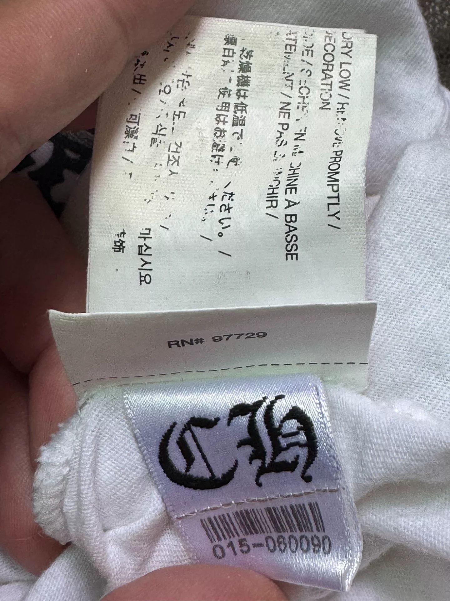 Chrome Hearts Chrome Hearts White T-Shirt S Men Size US S / EU 44-46 / 1 - 5 Thumbnail