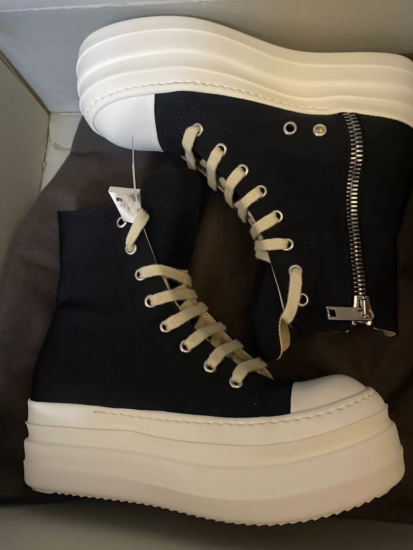 Rick Owens Rick Owens Yellow Hitop Sneakers 36 Women Size US 6 / IT 36 - 7 Thumbnail