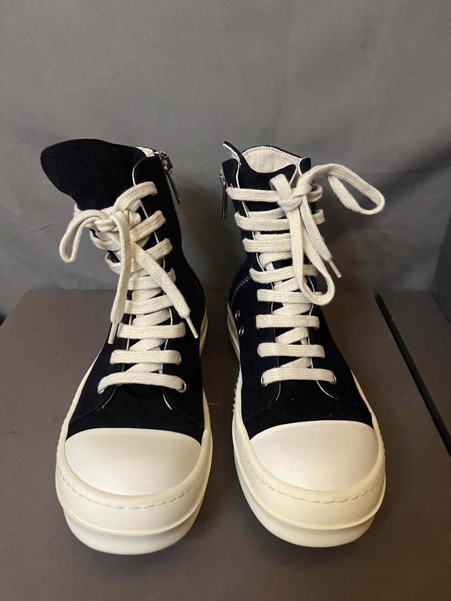 Rick Owens Rick Owens Canvas Yellow Hitop Sneakers 37 Women Size US 6.5 / IT 36.5 - 2 Thumbnail