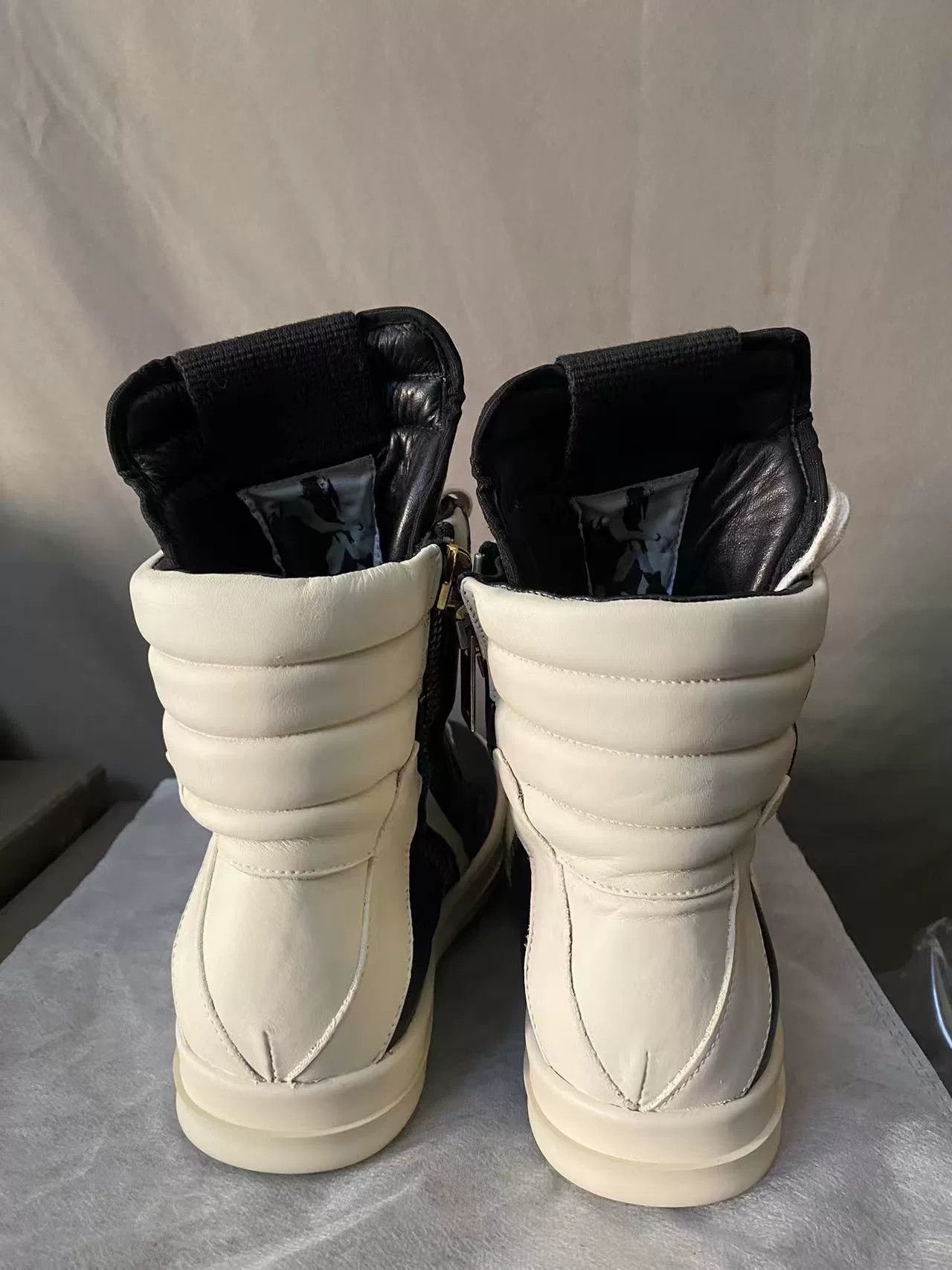 Rick Owens Rick Owens Leather Pink Hitop Sneakers 37 Women Size US 6.5 / IT 36.5 - 4 Thumbnail