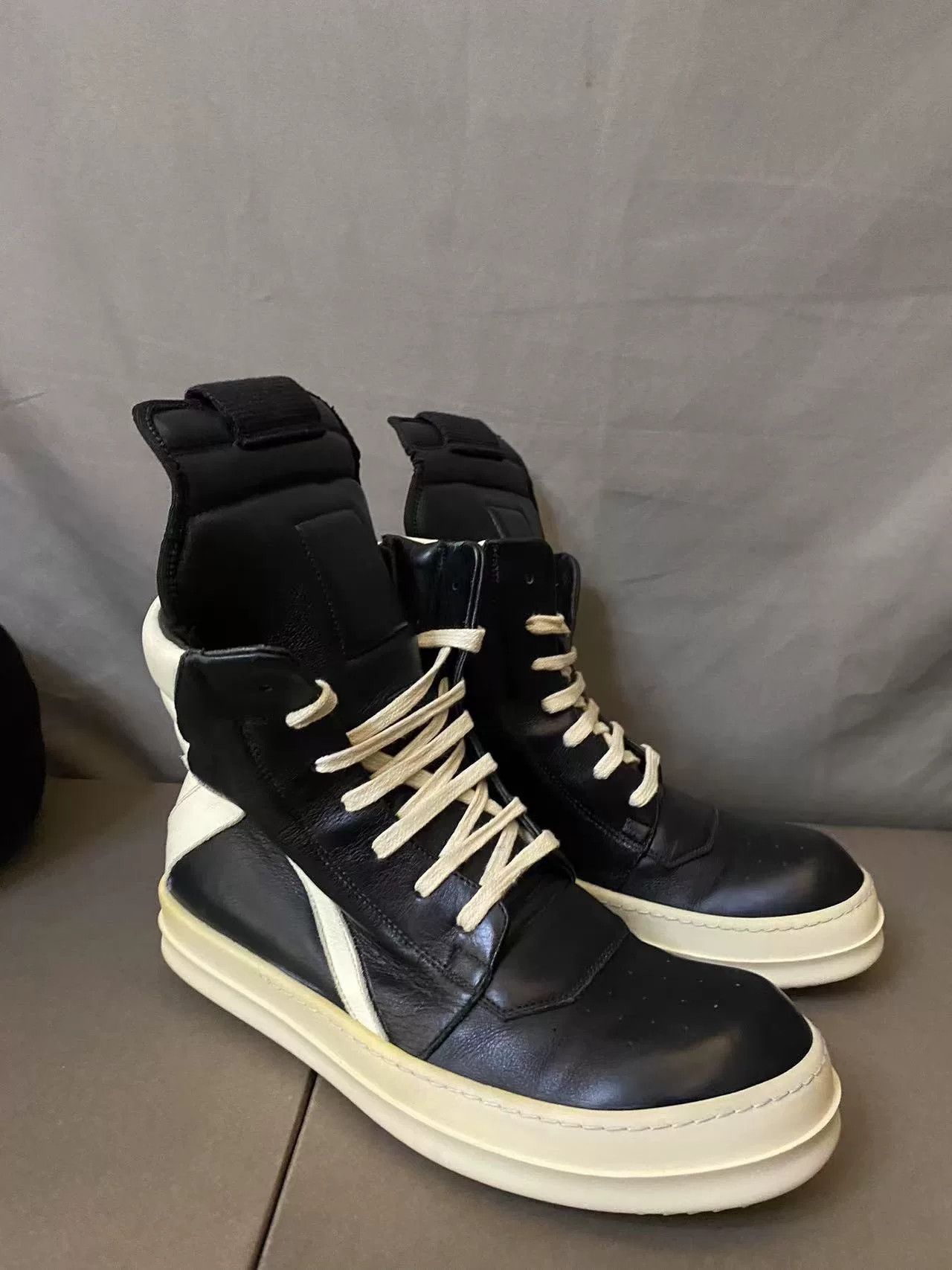Rick Owens Rick Owens Leather Pink Hitop Sneakers 39 Women Size US 8.5 / IT 38.5 - 3 Thumbnail