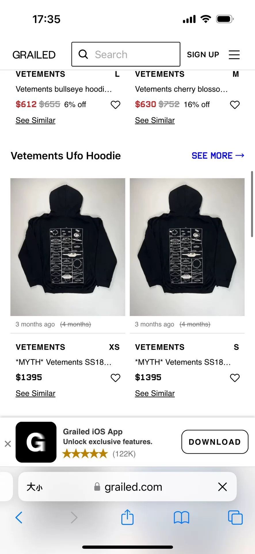 Vetements Vetements Pink Hoodie S Men Size US S / EU 44-46 / 1 - 9 Thumbnail