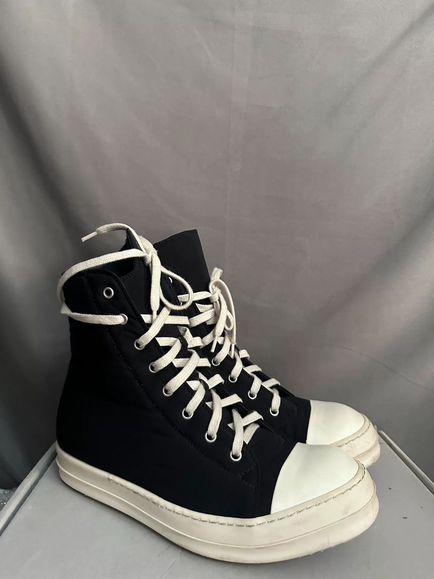Rick Owens Rick Owens Cotton Pink Hitop Sneakers 40 Men Size US 7.5 / EU 40-41 - 3 Thumbnail