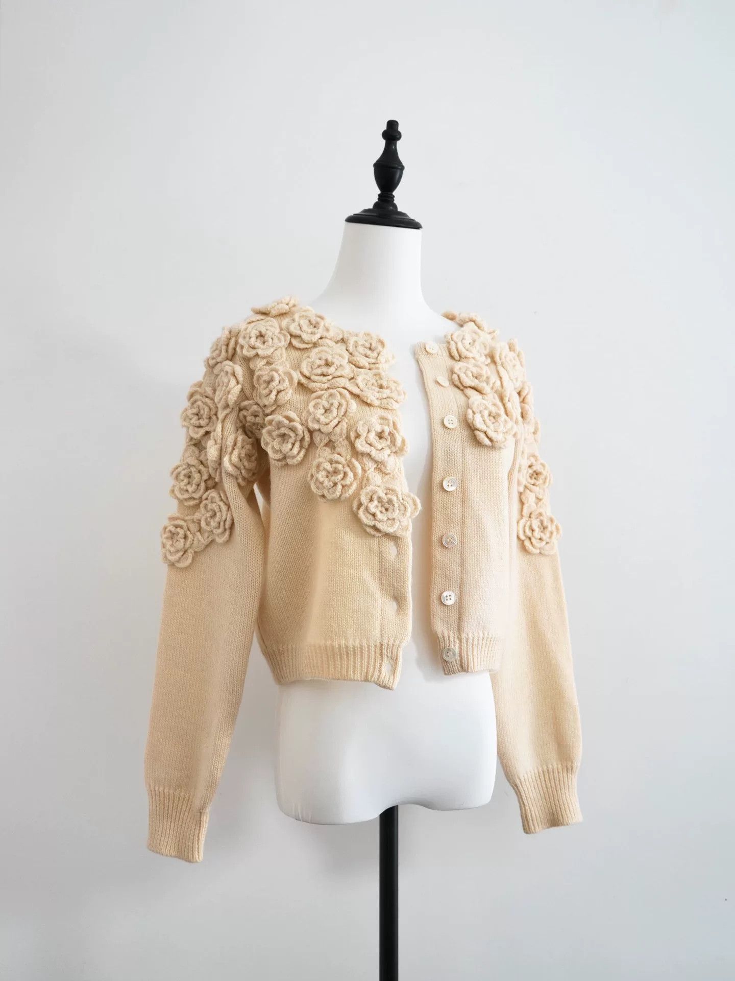 Issey Miyake issey miyake floral knitted cardigan Size M / US 6-8 / IT 42-44 - 3 Thumbnail
