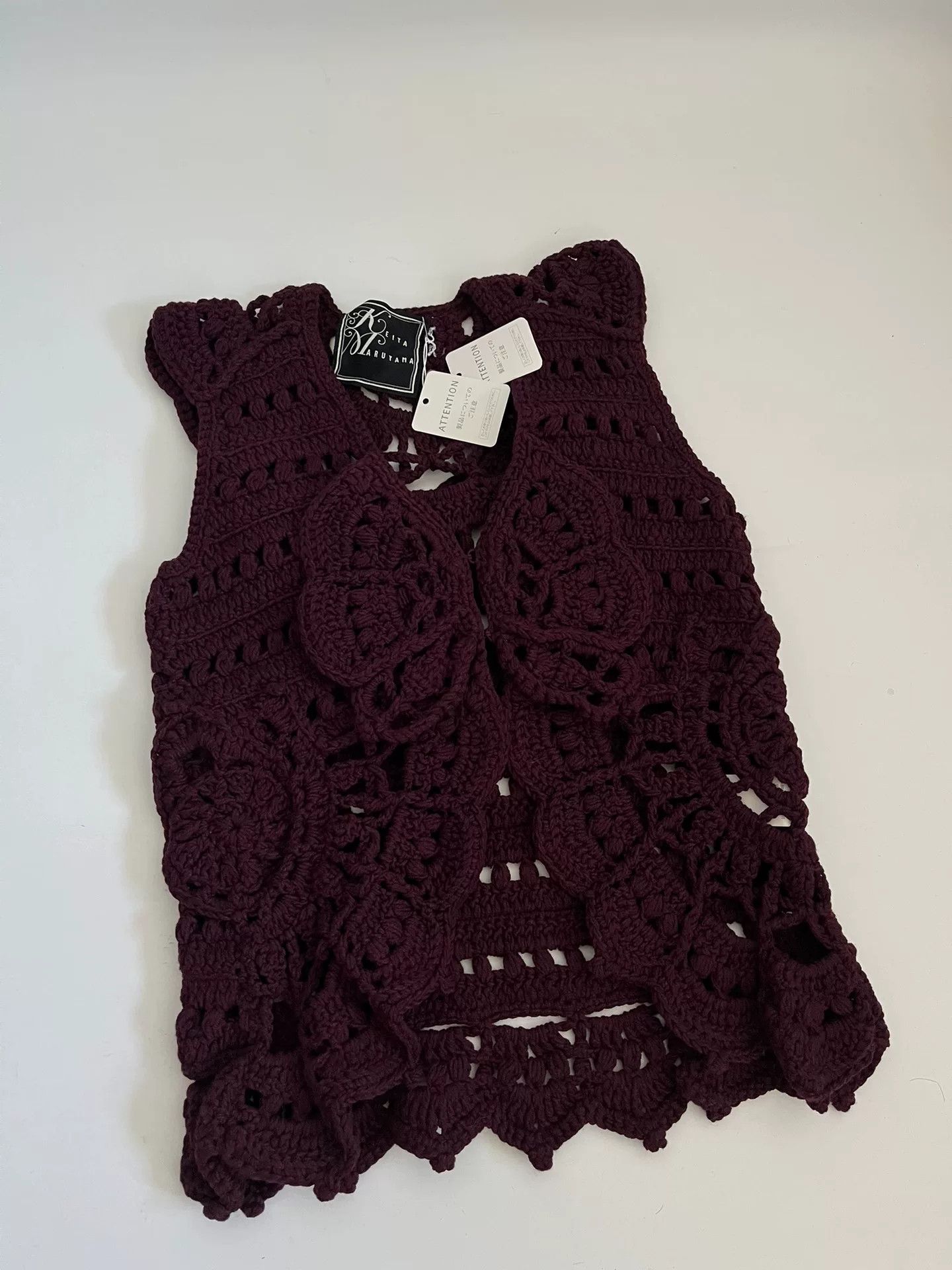 KEITAMARUYAMA KEITA MARUYAMA Crochet Lace Vest Size M / US 6-8 / IT 42-44 - 4 Thumbnail