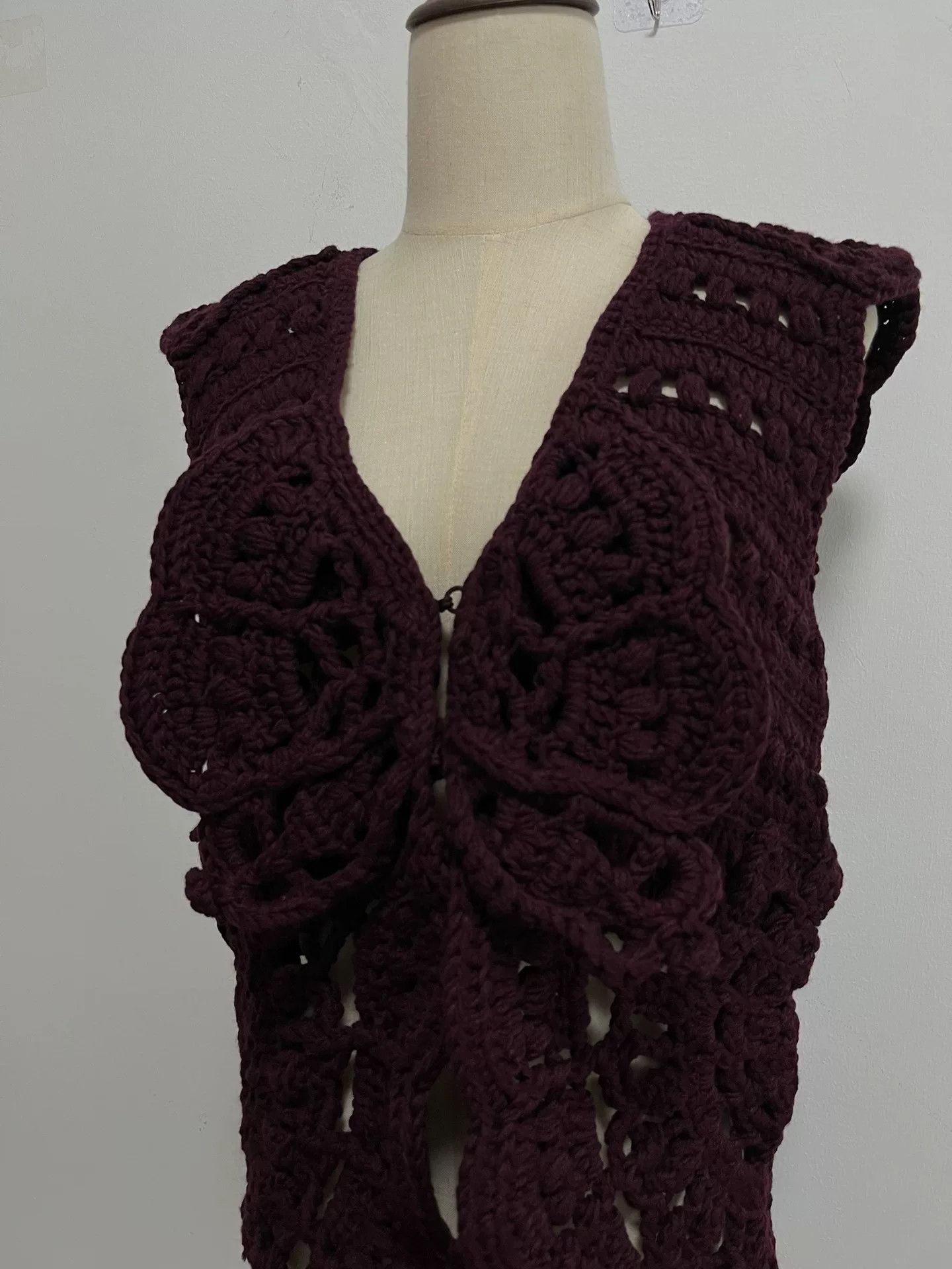 KEITAMARUYAMA KEITA MARUYAMA Crochet Lace Vest Size M / US 6-8 / IT 42-44 - 3 Thumbnail