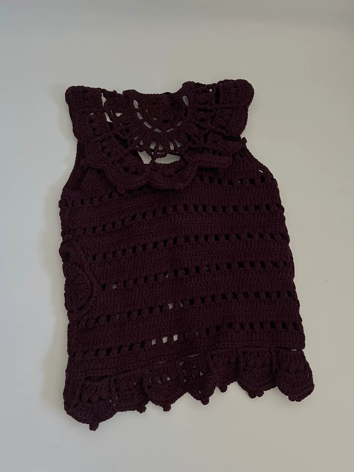 KEITAMARUYAMA KEITA MARUYAMA Crochet Lace Vest Size M / US 6-8 / IT 42-44 - 8 Thumbnail