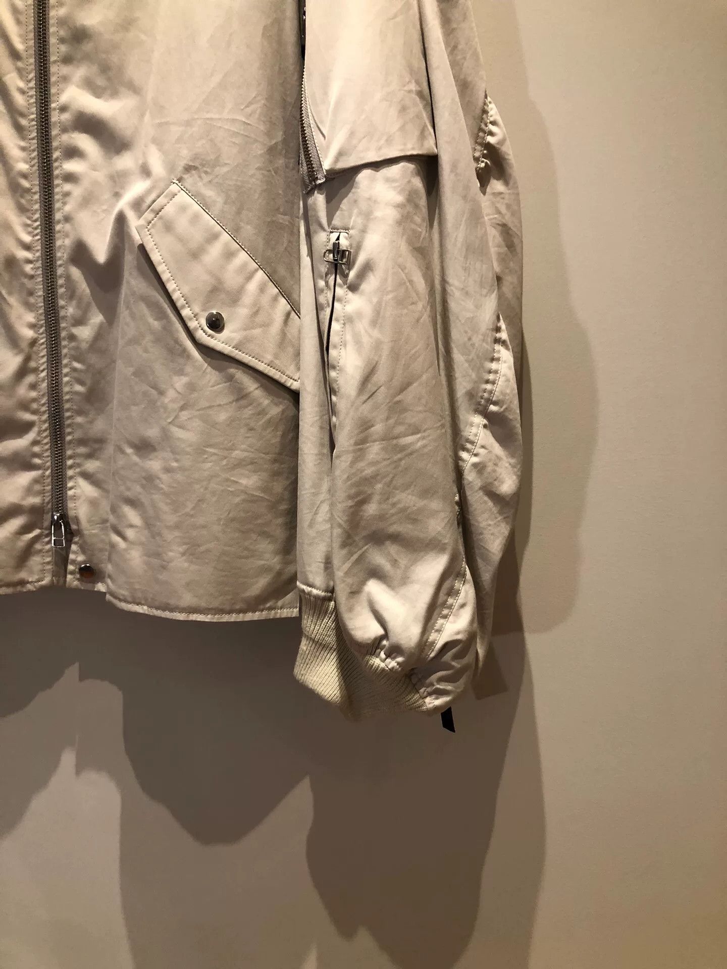 Japanese Brand Ryo Takashima Beige Flight Jacket Size US M / EU 48-50 / 2 - 4 Thumbnail
