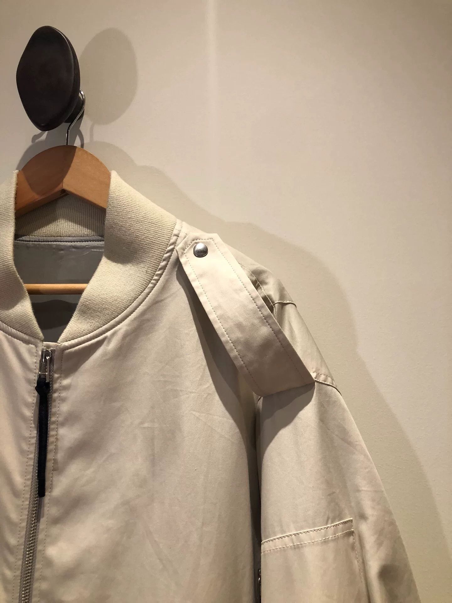Japanese Brand Ryo Takashima Beige Flight Jacket Size US M / EU 48-50 / 2 - 3 Thumbnail