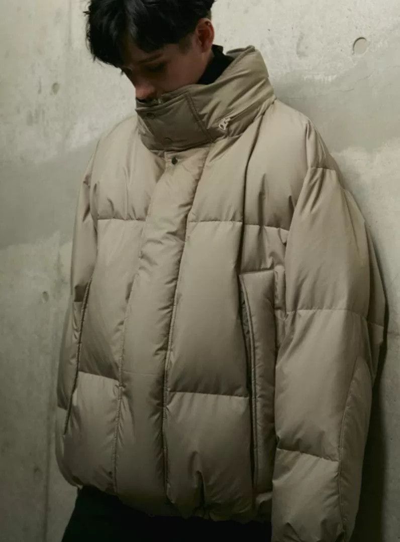 Japanese Brand Ryo Takashima Beige Down Jacket Size US L / EU 52-54 / 3 - 8 Thumbnail