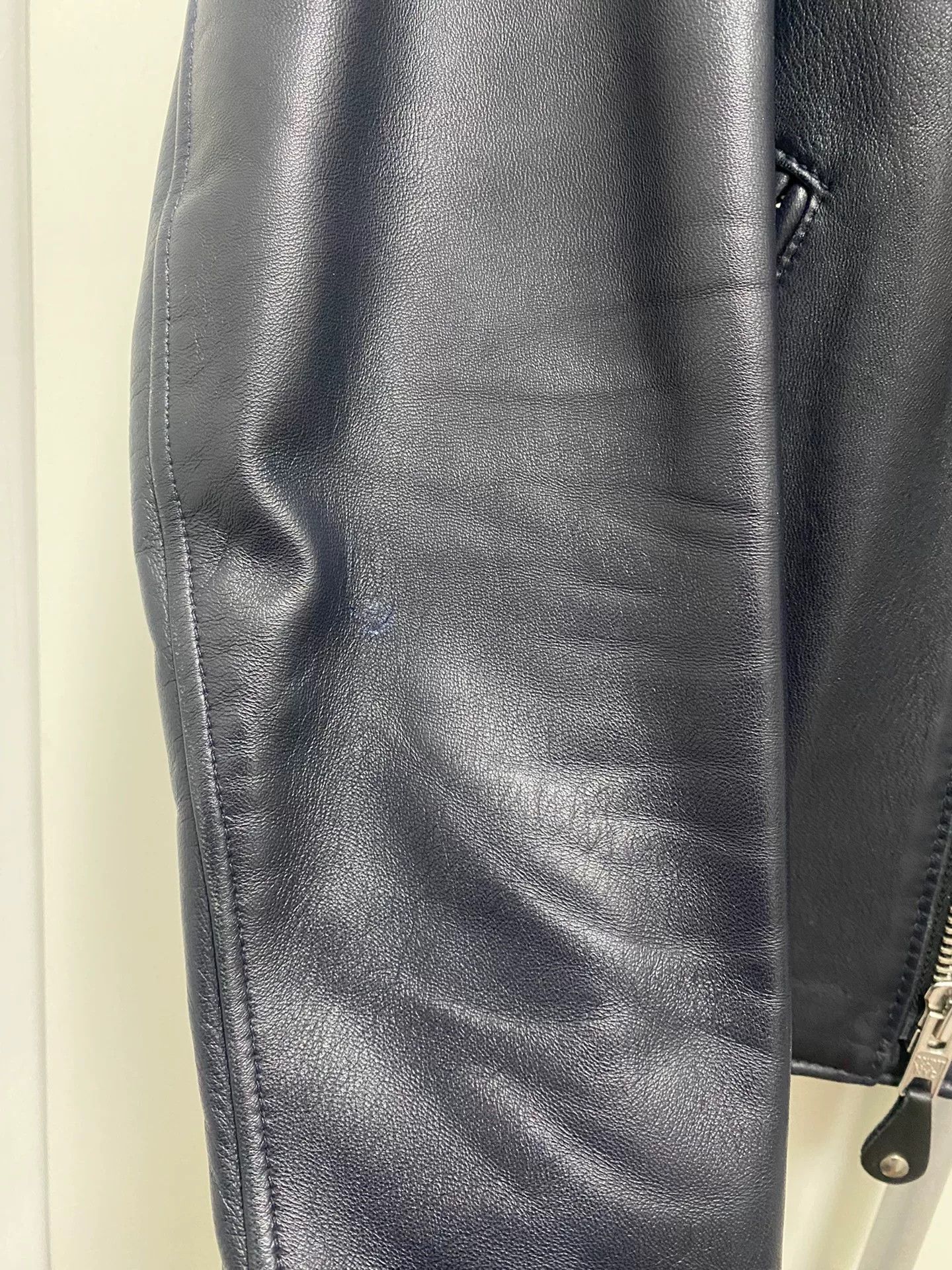 Sophnet. Schott x Sophnet Navy Leather Jacket Size US M / EU 48-50 / 2 - 4 Thumbnail
