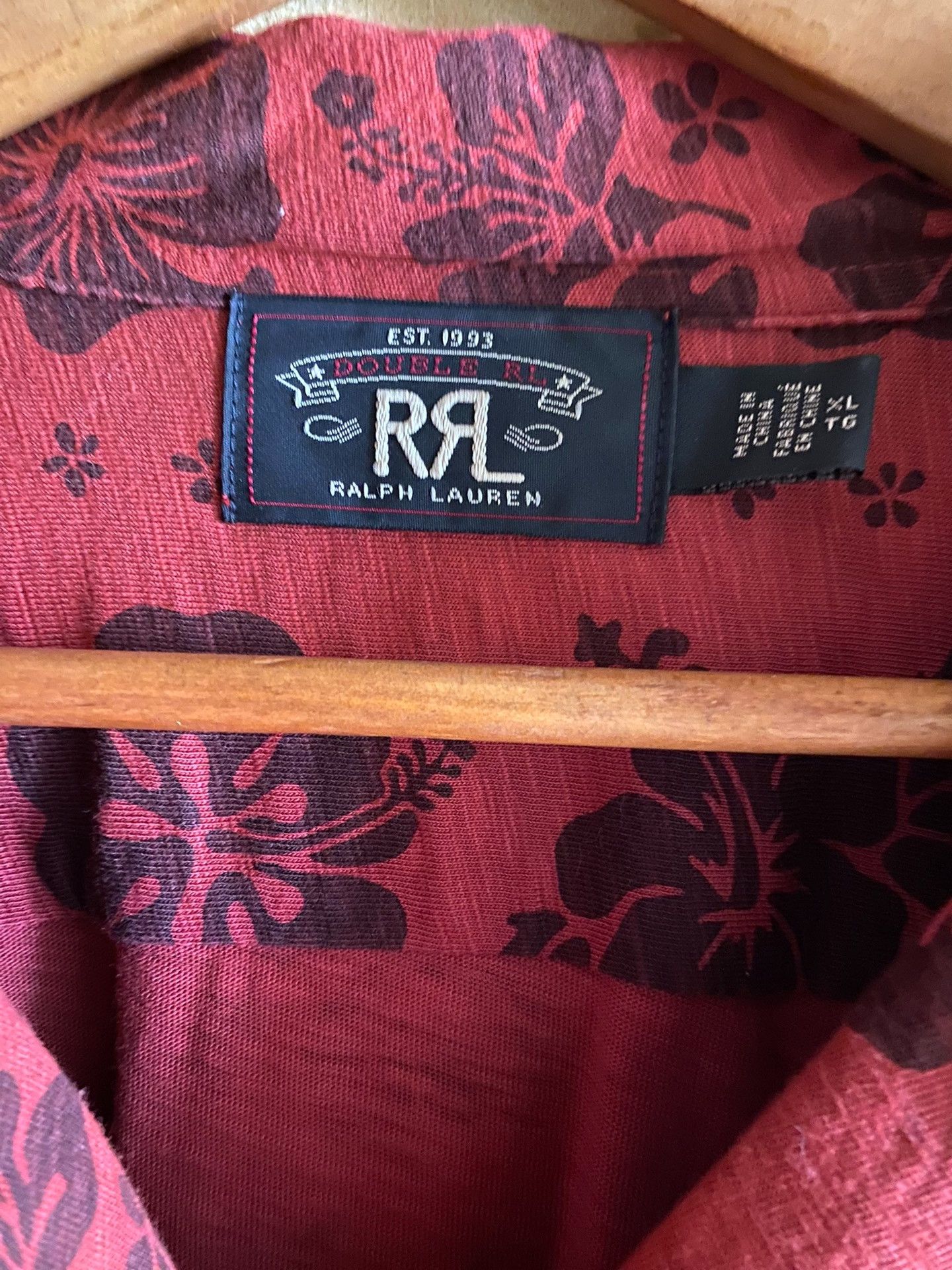 RRL Ralph Lauren RRL Hawaiian Print T-Shirt Size US XL / EU 56 / 4 - 8 Thumbnail