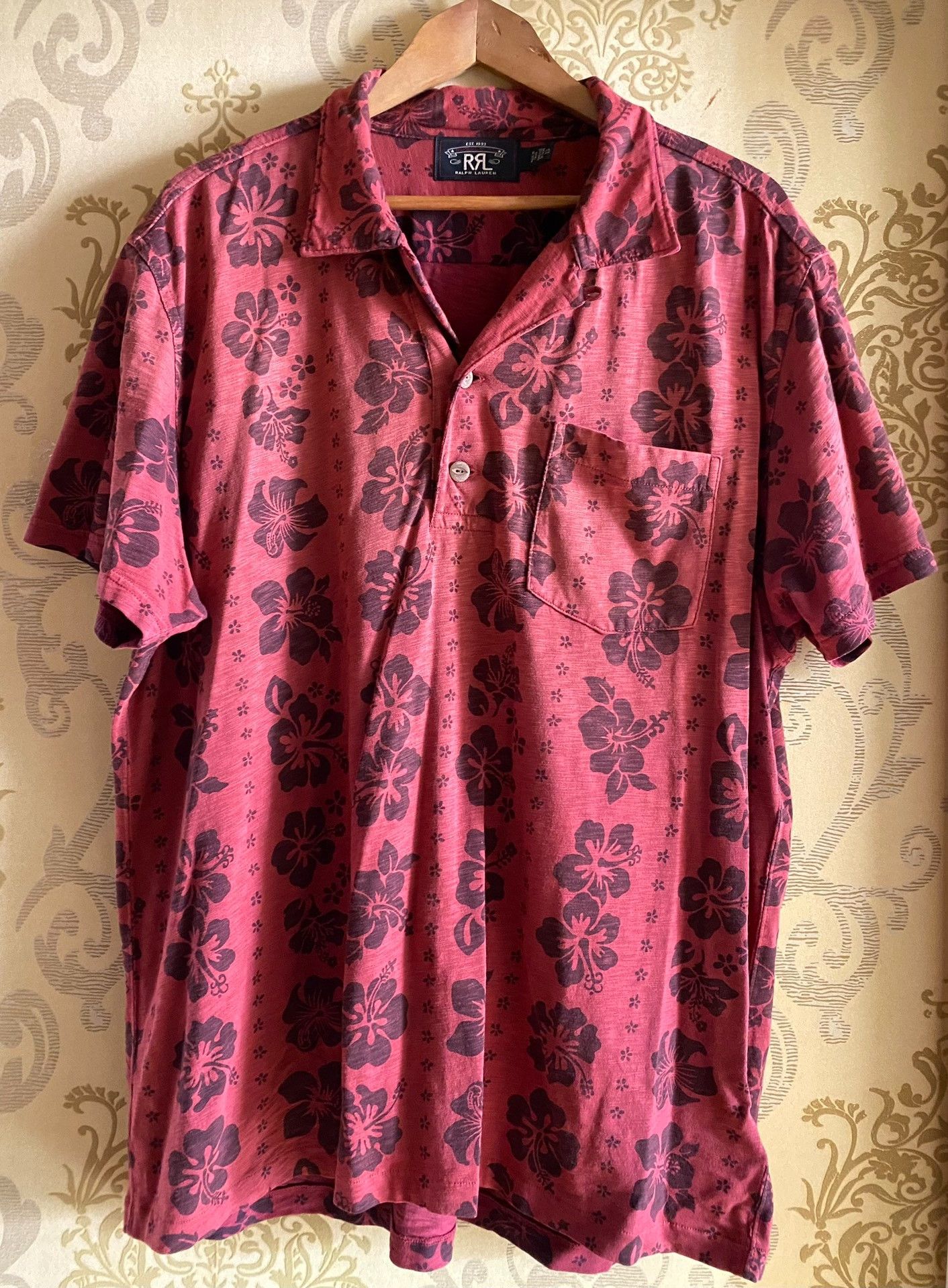 RRL Ralph Lauren RRL Hawaiian Print T-Shirt Size US XL / EU 56 / 4 - 3 Thumbnail