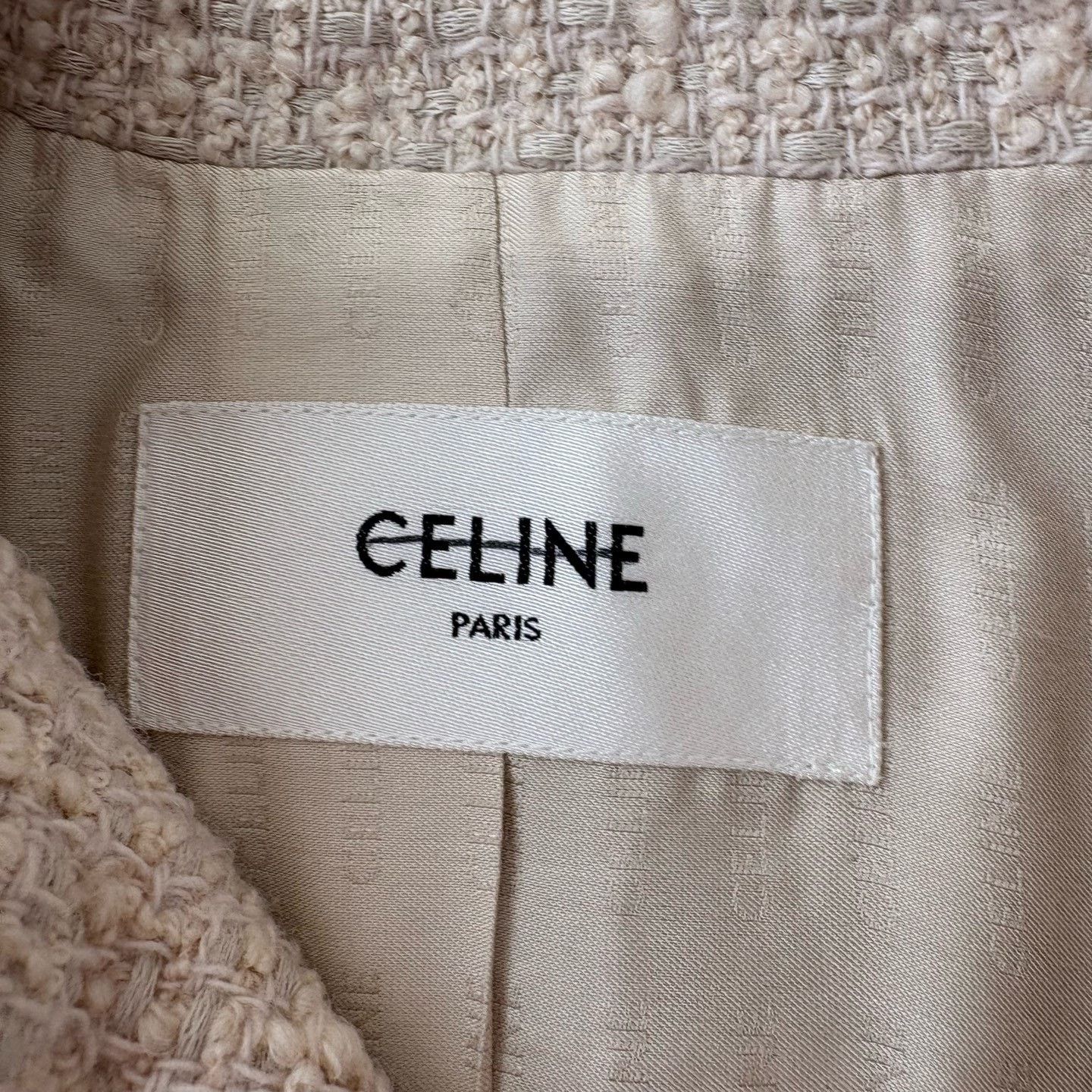 Celine Celine Tweed Stand Collar Short Coat Size XXS / US 00 / IT 34 - 4 Thumbnail