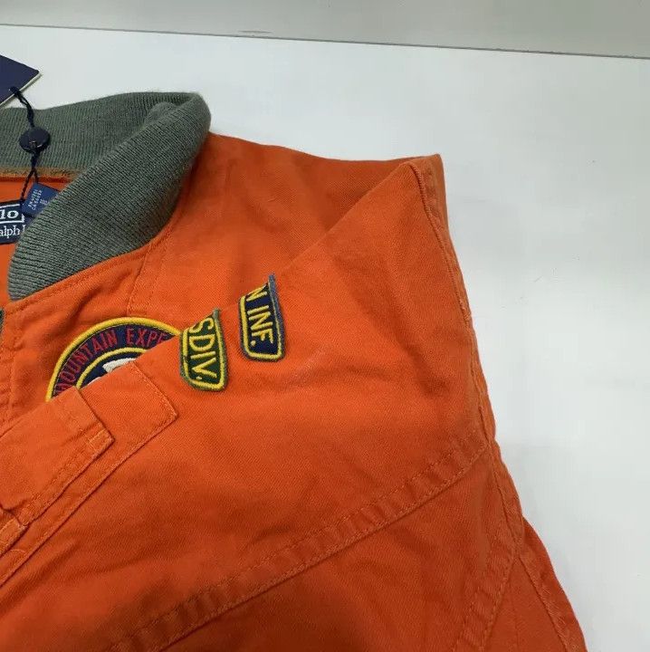 Polo Ralph Lauren Polo Ralph Lauren Men's Orange Embroidered Patch Jumpsuit Size US 33 - 7 Thumbnail