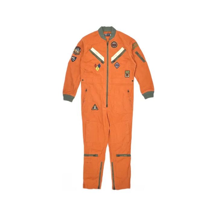 Polo Ralph Lauren Polo Ralph Lauren Men's Orange Embroidered Patch Jumpsuit Size US 33 - 2 Thumbnail