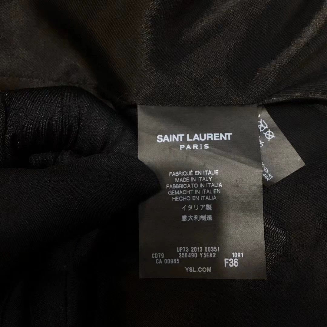Saint Laurent Paris Saint Laurent Black Leather Jacket Size XS / US 0-2 / IT 36-38 - 7 Thumbnail