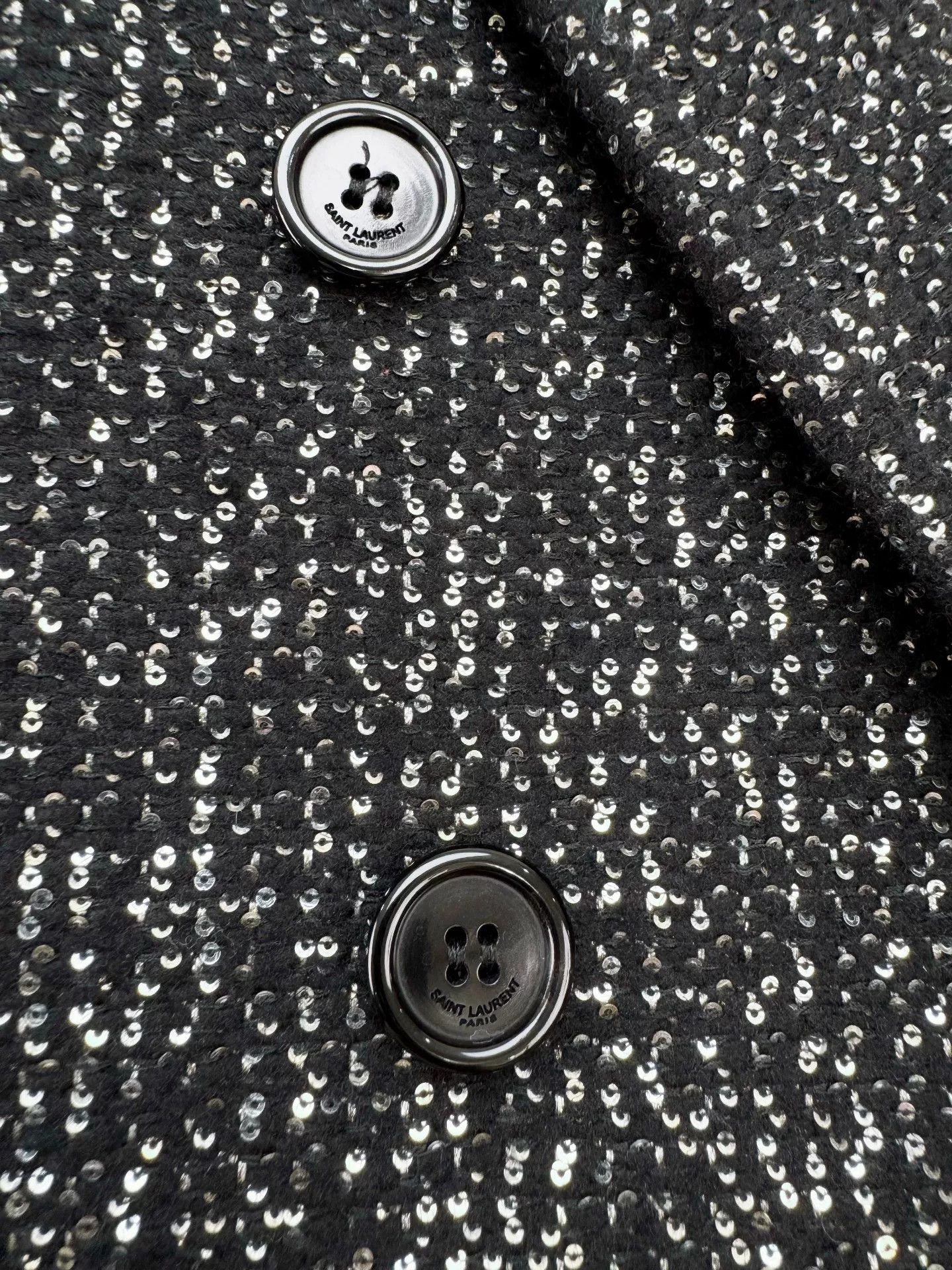 Saint Laurent Paris Saint Laurent SLP Sequined Blazer Size S / US 4 / IT 40 - 6 Thumbnail