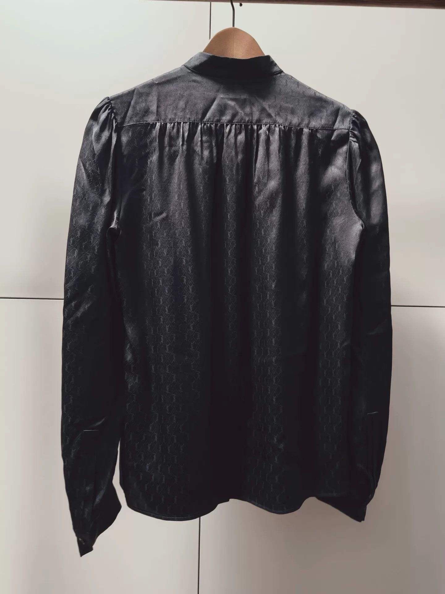 Saint Laurent Paris YSL Saint Laurent Black Silk Blouse Size M / US 6-8 / IT 42-44 - 2 Thumbnail