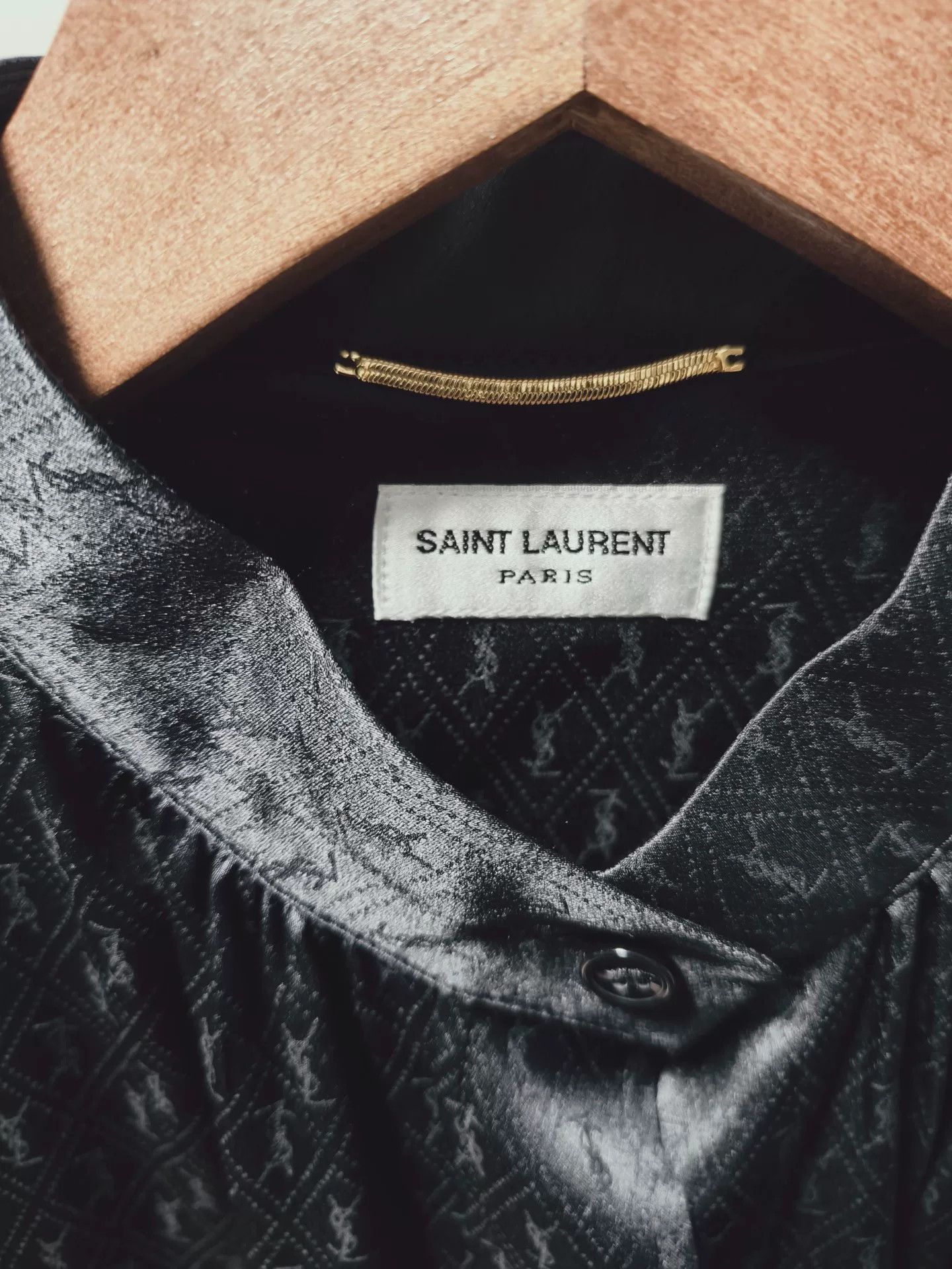 Saint Laurent Paris YSL Saint Laurent Black Silk Blouse Size M / US 6-8 / IT 42-44 - 3 Thumbnail