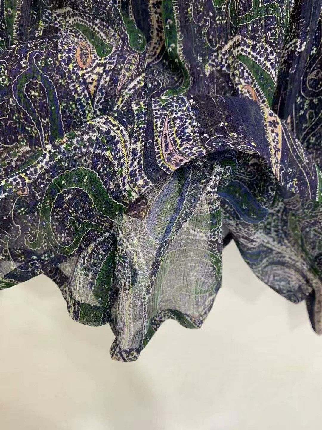 Saint Laurent Paris Saint Laurent Sheer Paisley Print Blouse Size S / US 4 / IT 40 - 4 Thumbnail