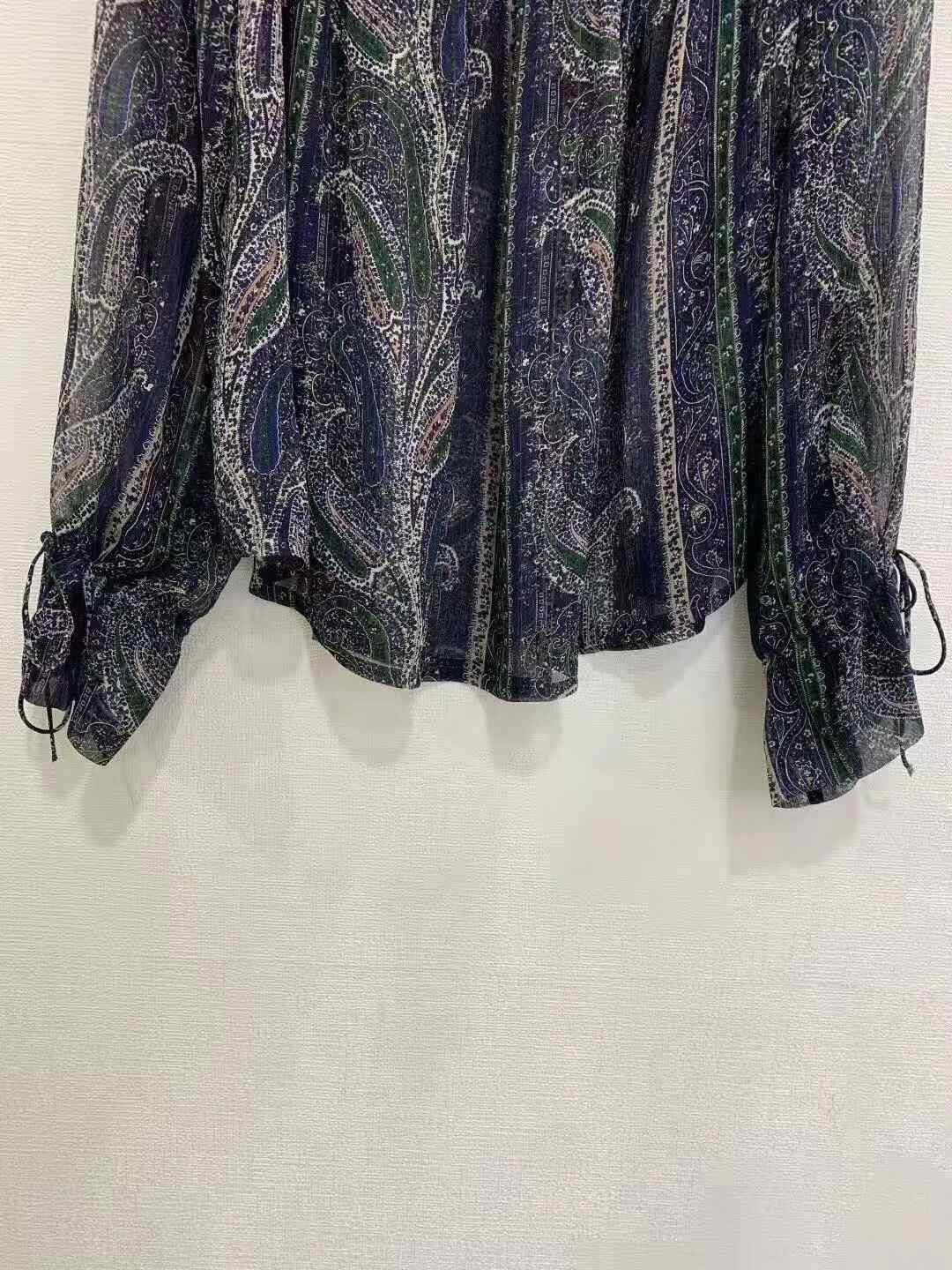 Saint Laurent Paris Saint Laurent Sheer Paisley Print Blouse Size S / US 4 / IT 40 - 3 Thumbnail