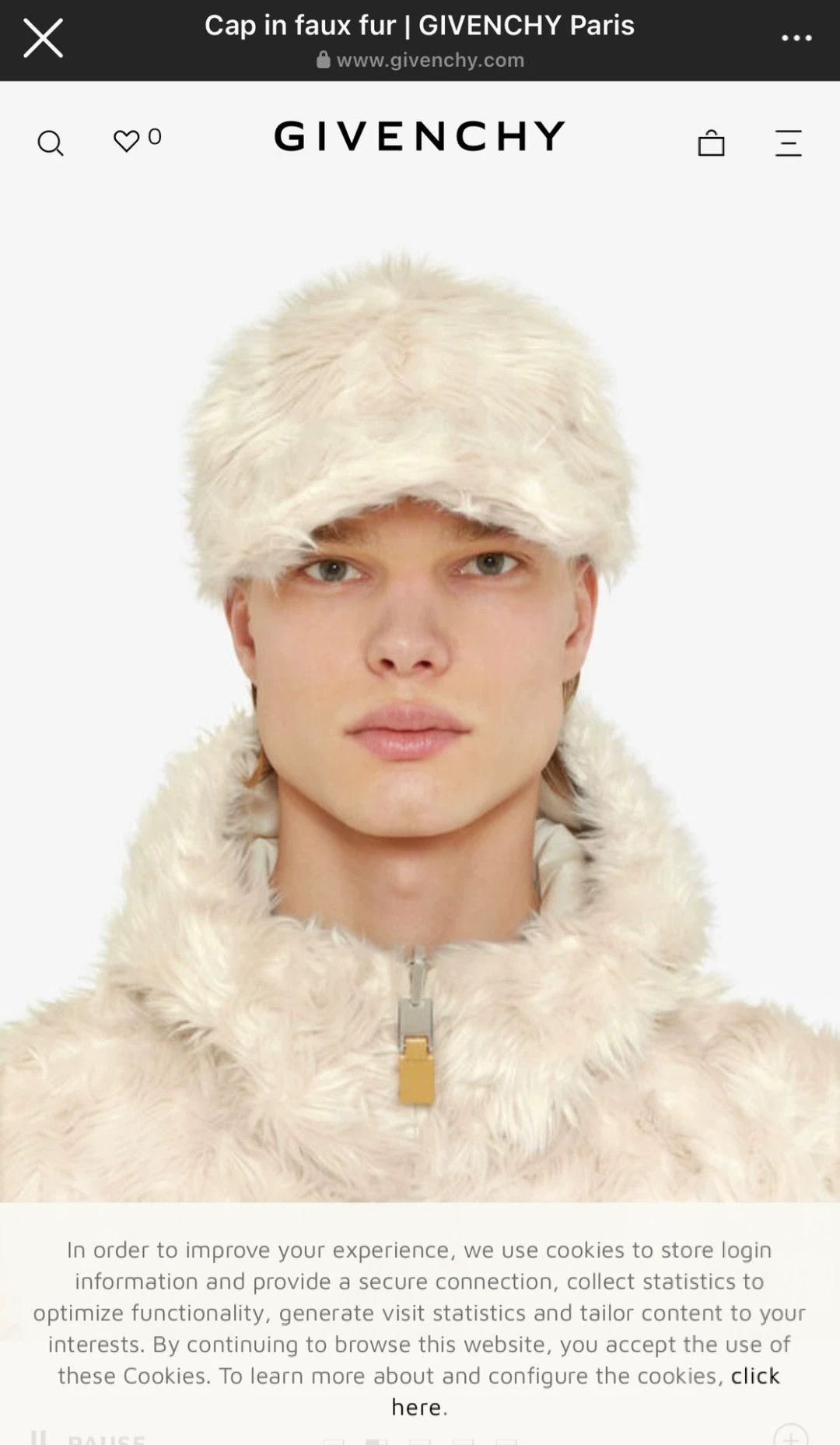 Givenchy Givenchy Faux Fur Leather Hat Size ONE SIZE - 4 Thumbnail