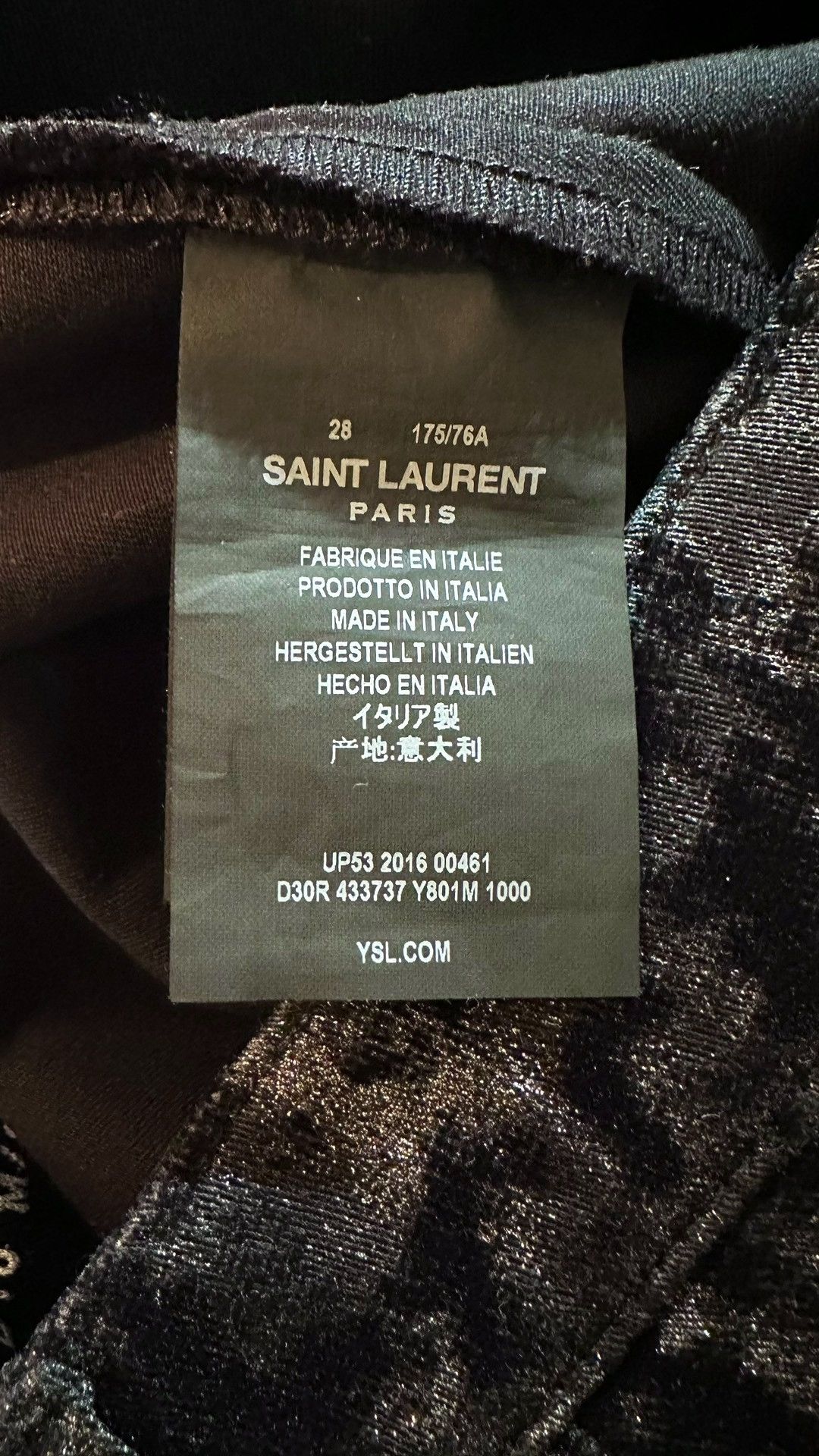 Saint Laurent Paris Saint Laurent 16fw Sequined Patterned Pants Size US 30 / EU 46 - 5 Thumbnail