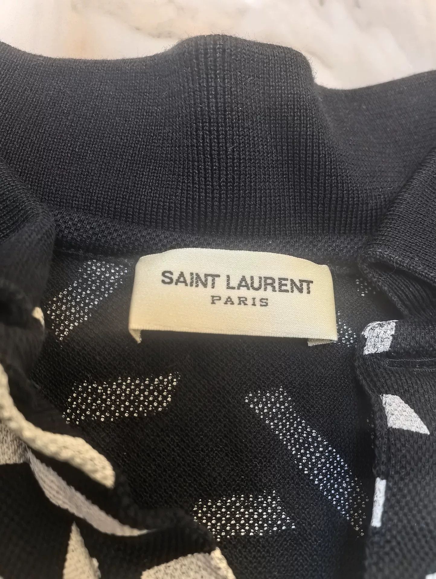 Saint Laurent Paris Saint Laurent Striped Polo Shirt Size M / US 6-8 / IT 42-44 - 3 Thumbnail