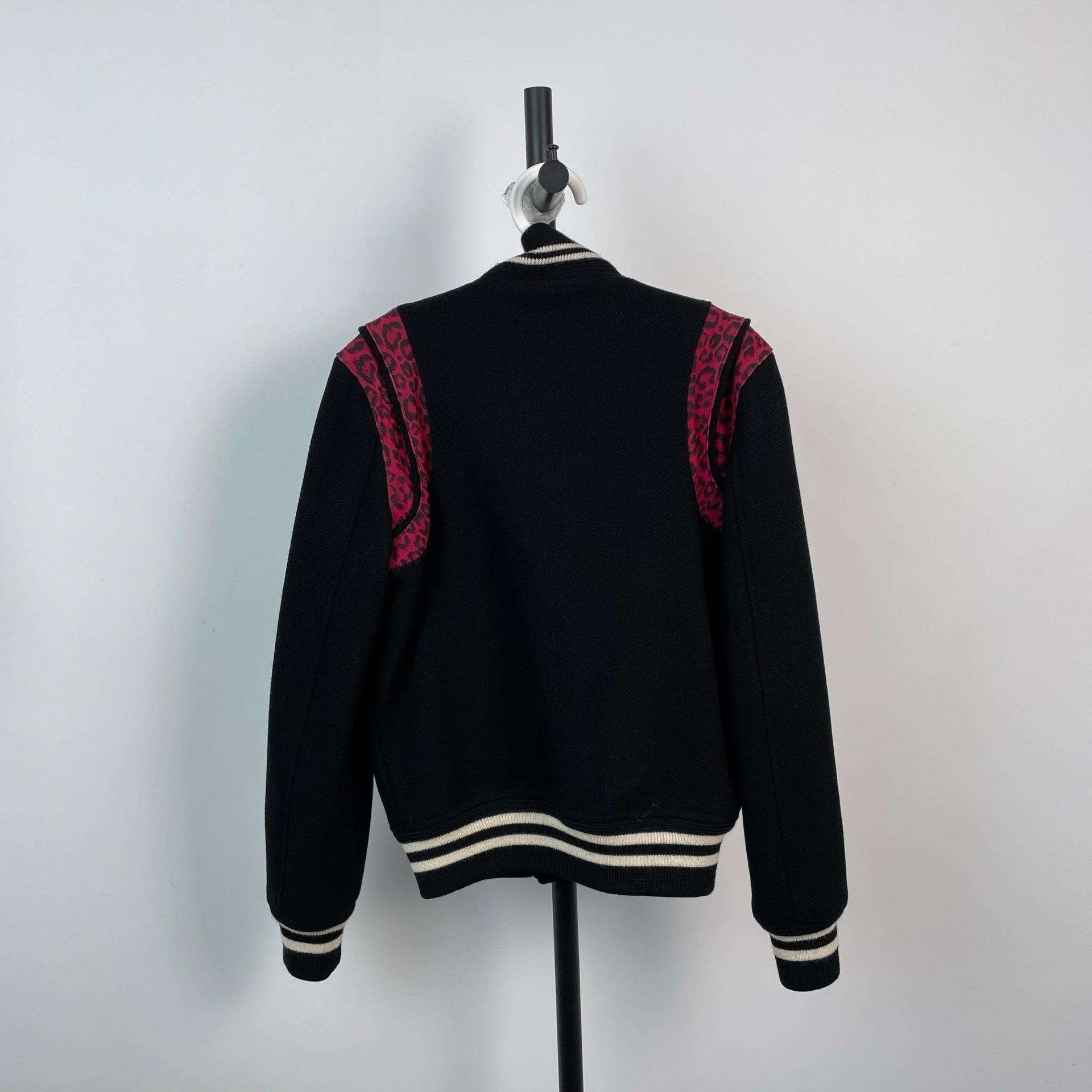 Saint Laurent Paris Saint Laurent Black Baseball Jacket Size M / US 6-8 / IT 42-44 - 2 Thumbnail