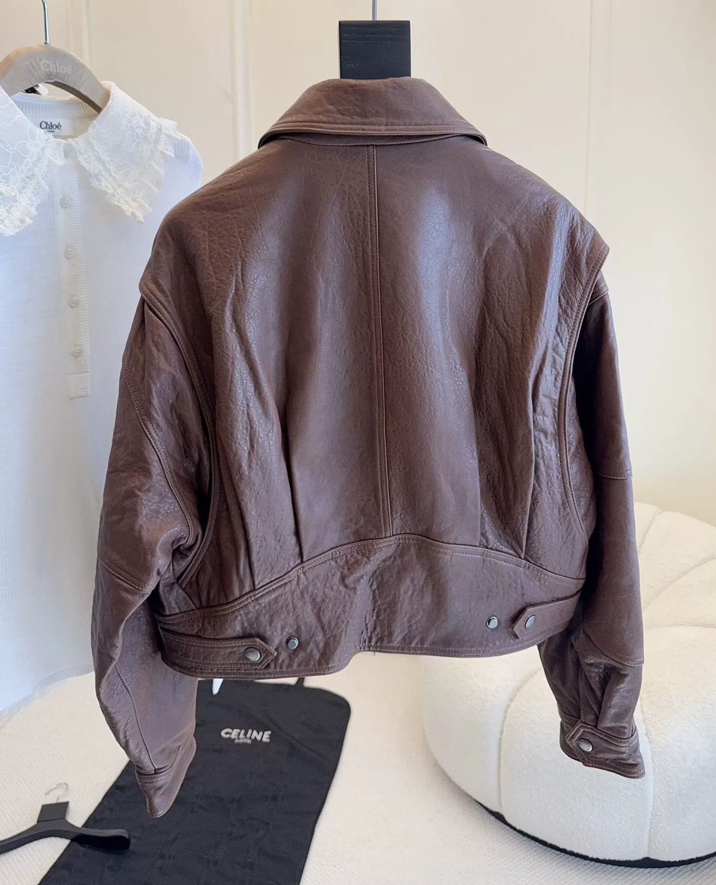 Saint Laurent Paris Saint Laurent 2025 Brown Leather Jacket Size M / US 6-8 / IT 42-44 - 5 Thumbnail