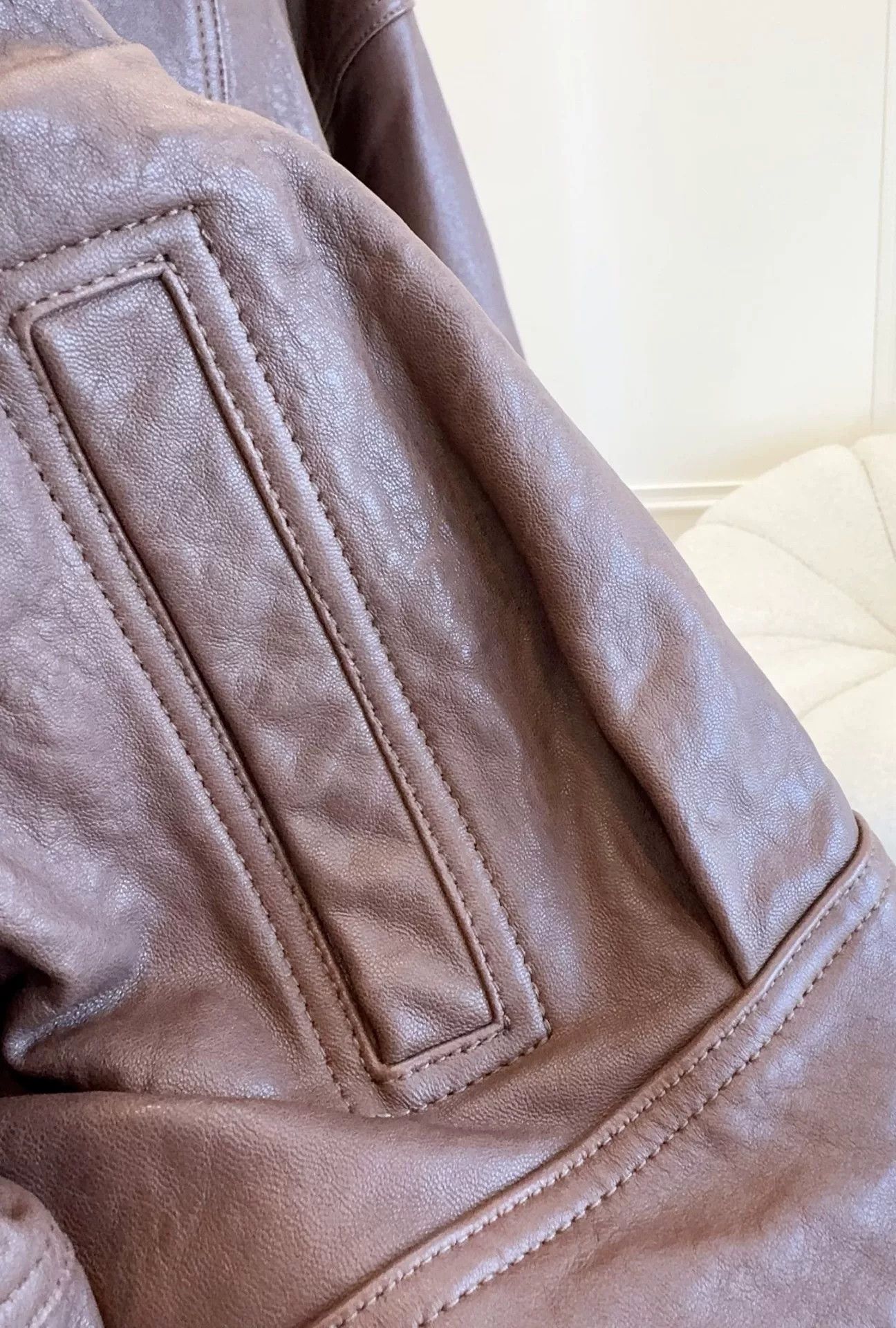 Saint Laurent Paris Saint Laurent 2025 Brown Leather Jacket Size M / US 6-8 / IT 42-44 - 4 Thumbnail