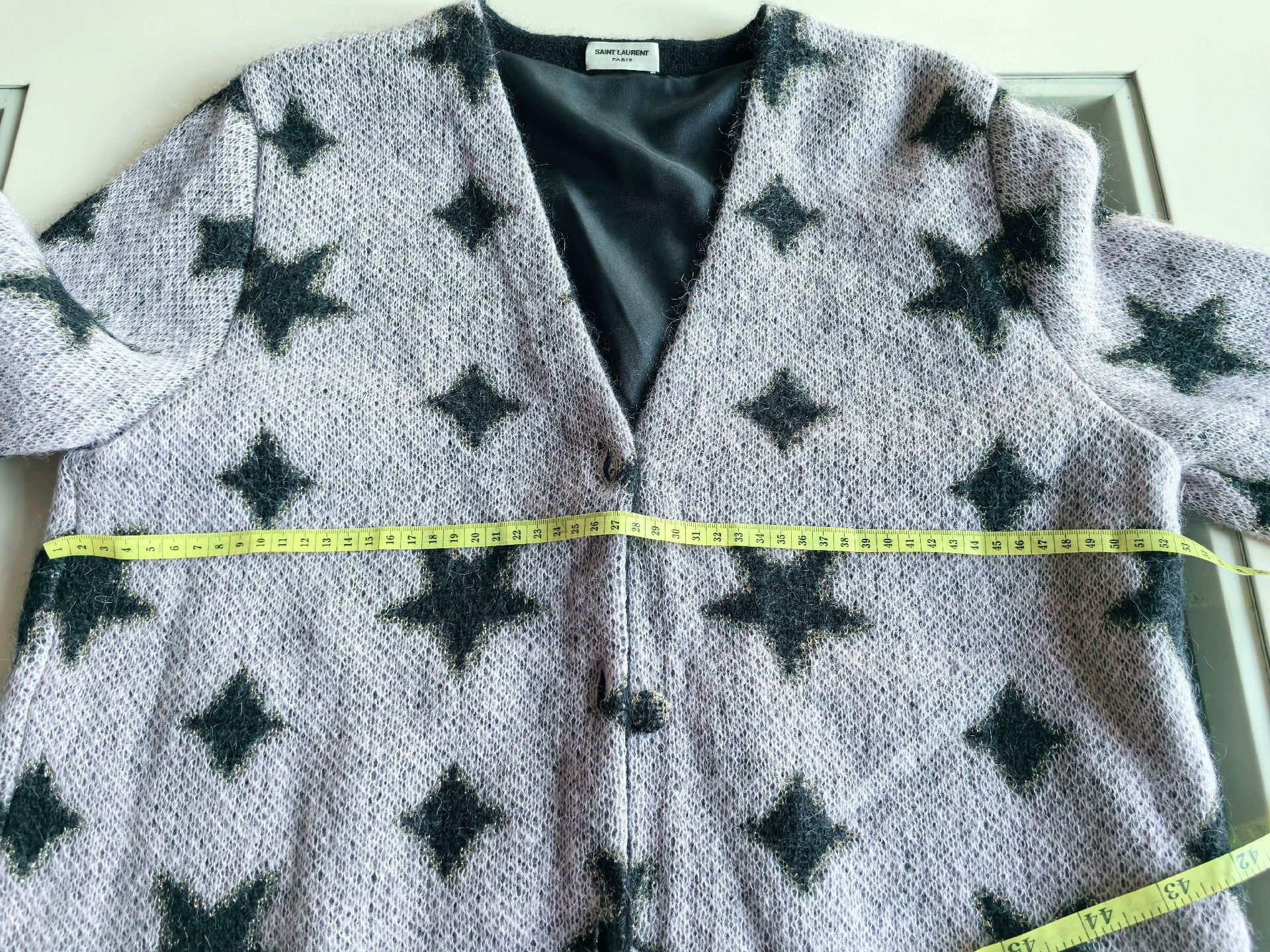 Saint Laurent Paris Saint Laurent Star Pattern Cardigan Size M / US 6-8 / IT 42-44 - 6 Thumbnail