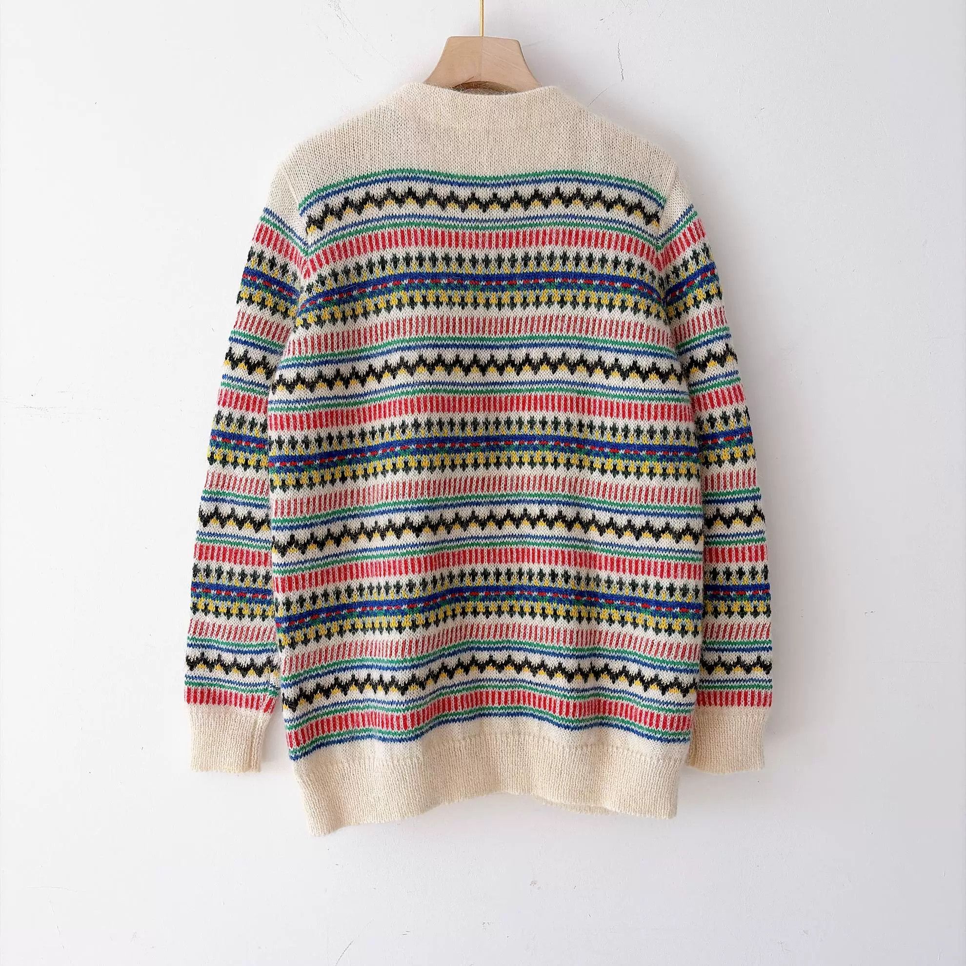 Saint Laurent Paris Saint Laurent Cream Striped Cardigan Size M / US 6-8 / IT 42-44 - 2 Thumbnail
