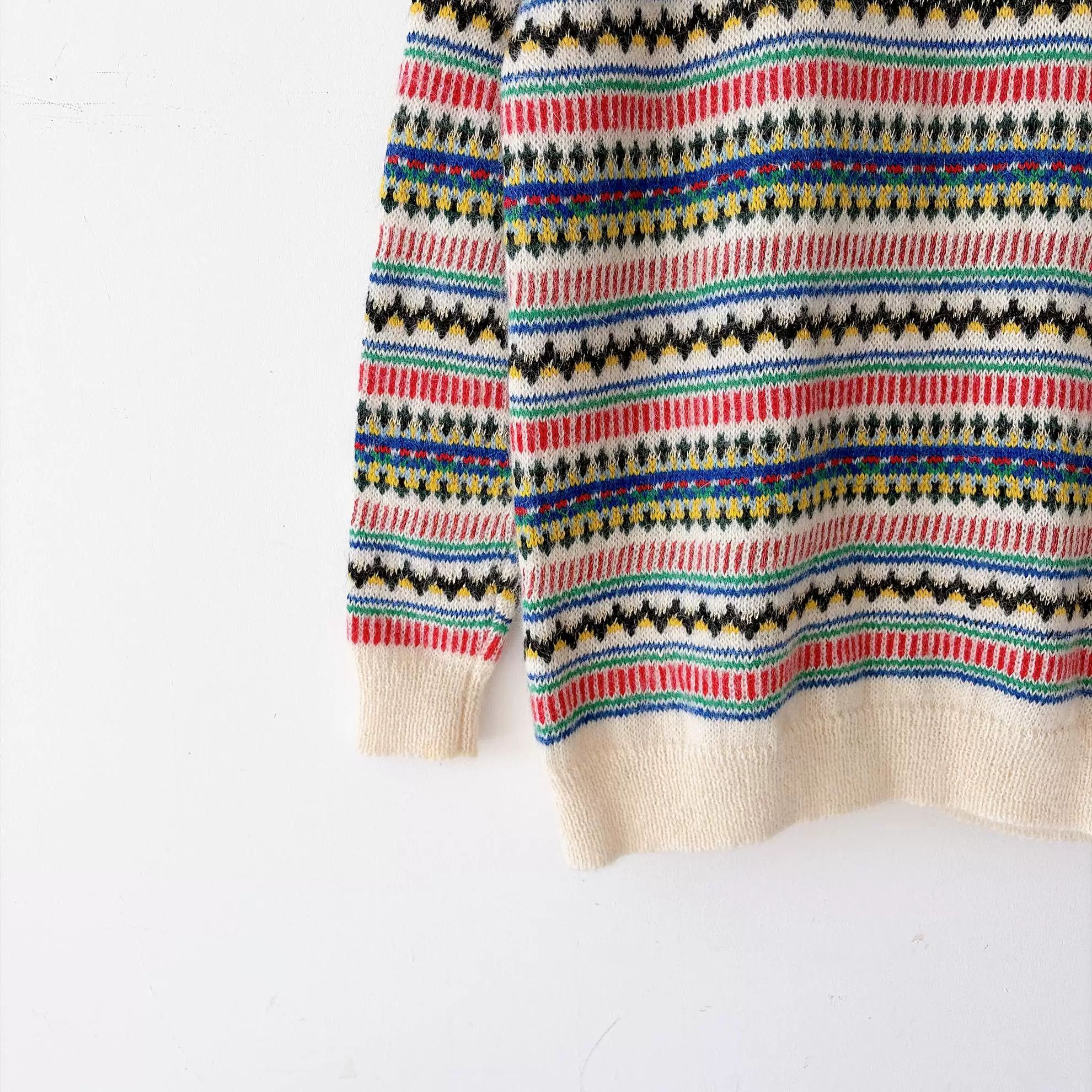Saint Laurent Paris Saint Laurent Cream Striped Cardigan Size M / US 6-8 / IT 42-44 - 6 Thumbnail
