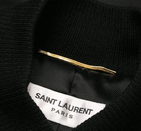 Saint Laurent Paris Saint Laurent Logo Print Black Jacket Size M / US 6-8 / IT 42-44 - 2 Thumbnail