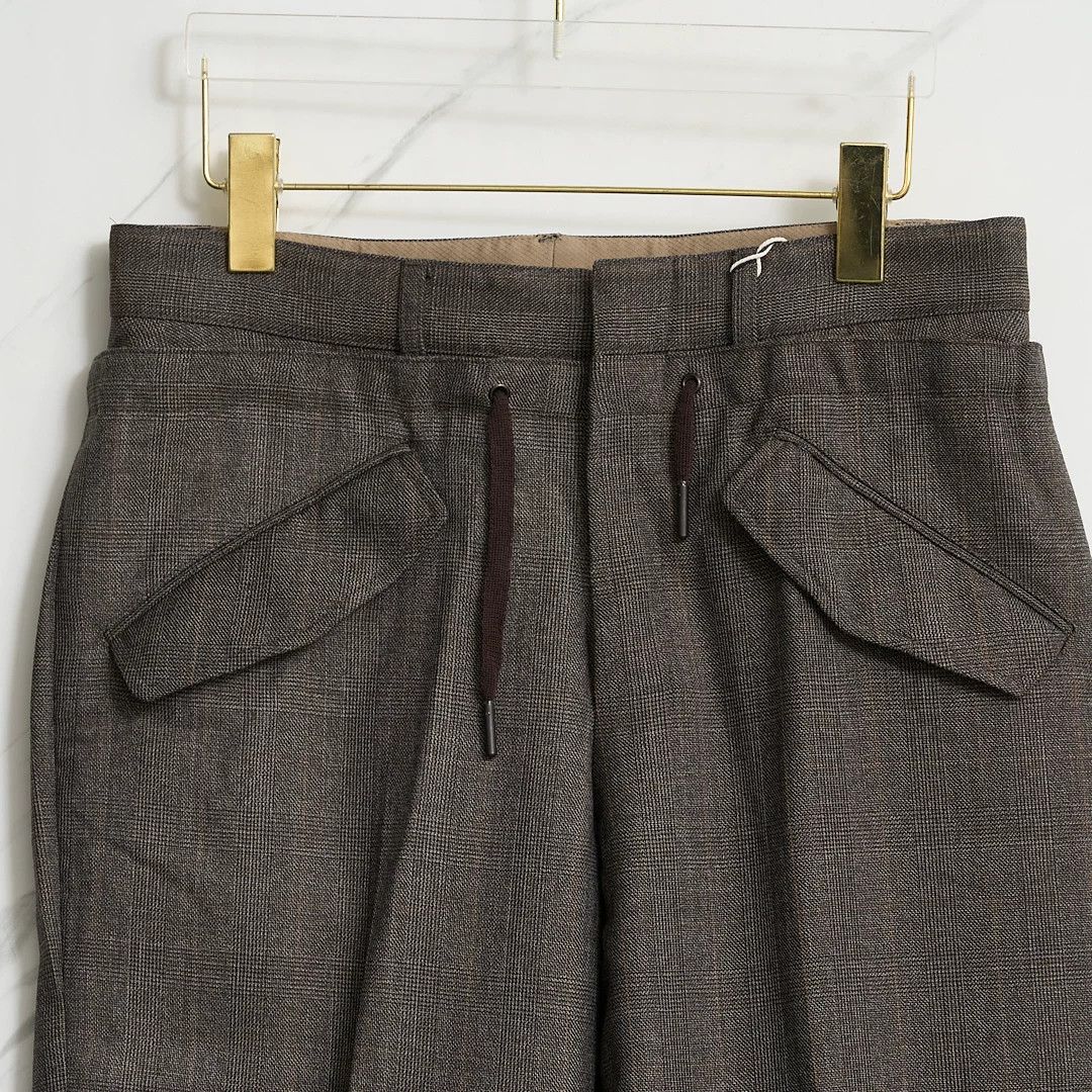 Saint Laurent Paris Saint Laurent Men's Checkered Drawstring Pants Size US 30 / EU 46 - 2 Thumbnail