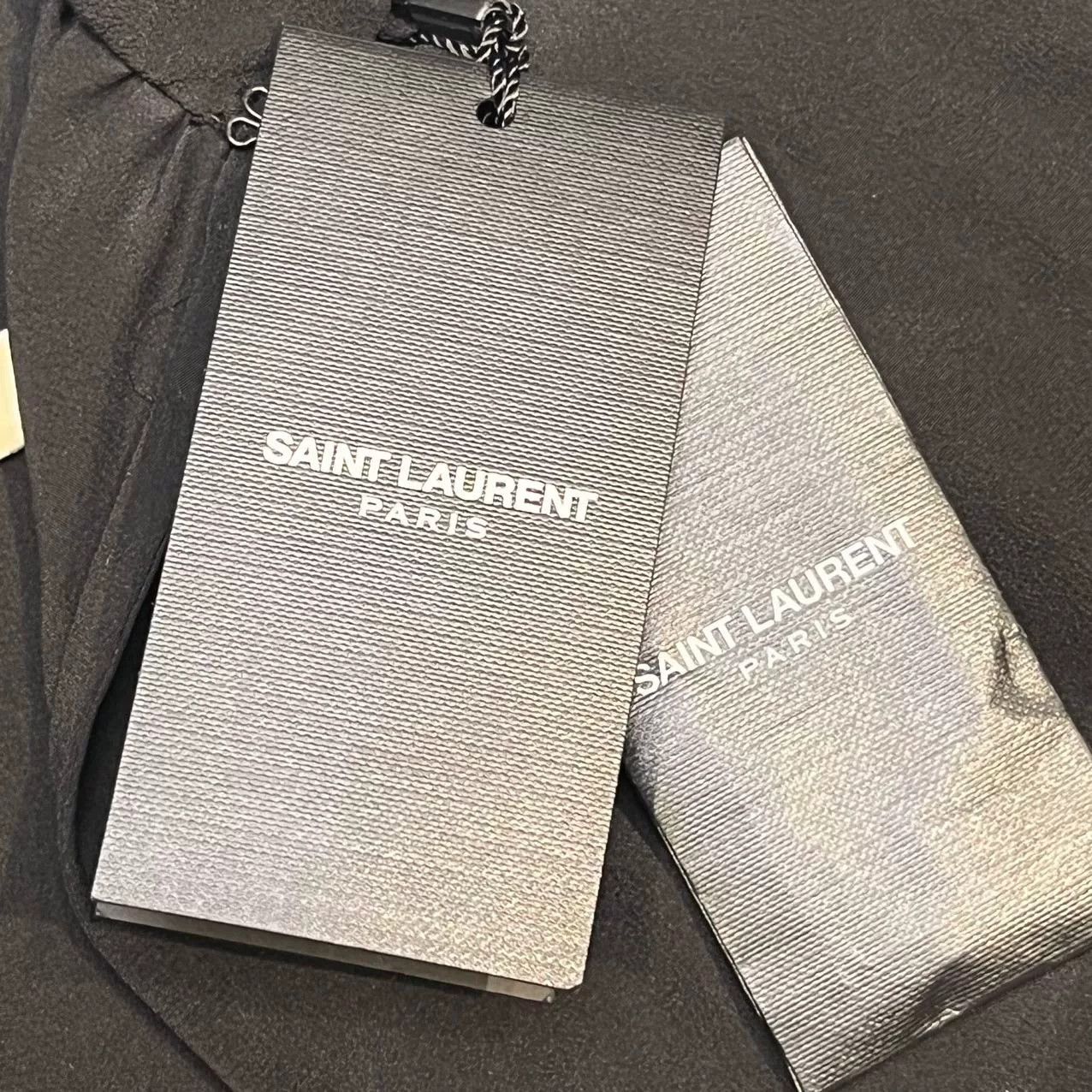 Saint Laurent Paris Saint Laurent Black Turtleneck Silk Blouse Size S / US 4 / IT 40 - 5 Thumbnail