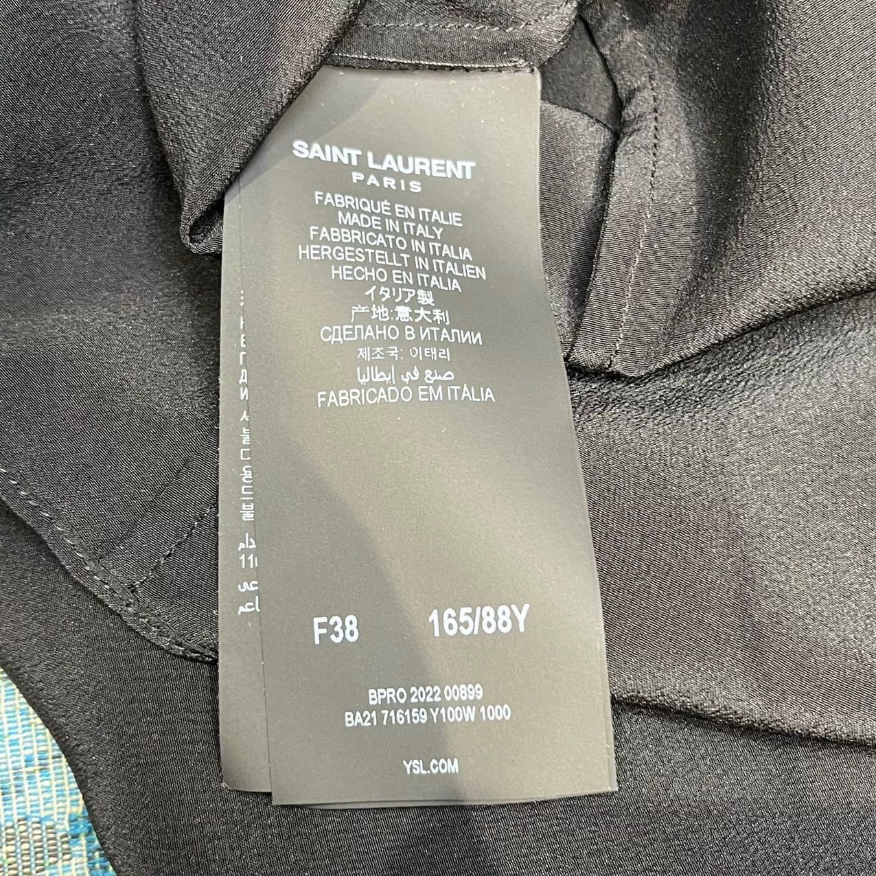Saint Laurent Paris Saint Laurent Black Turtleneck Silk Blouse Size S / US 4 / IT 40 - 4 Thumbnail
