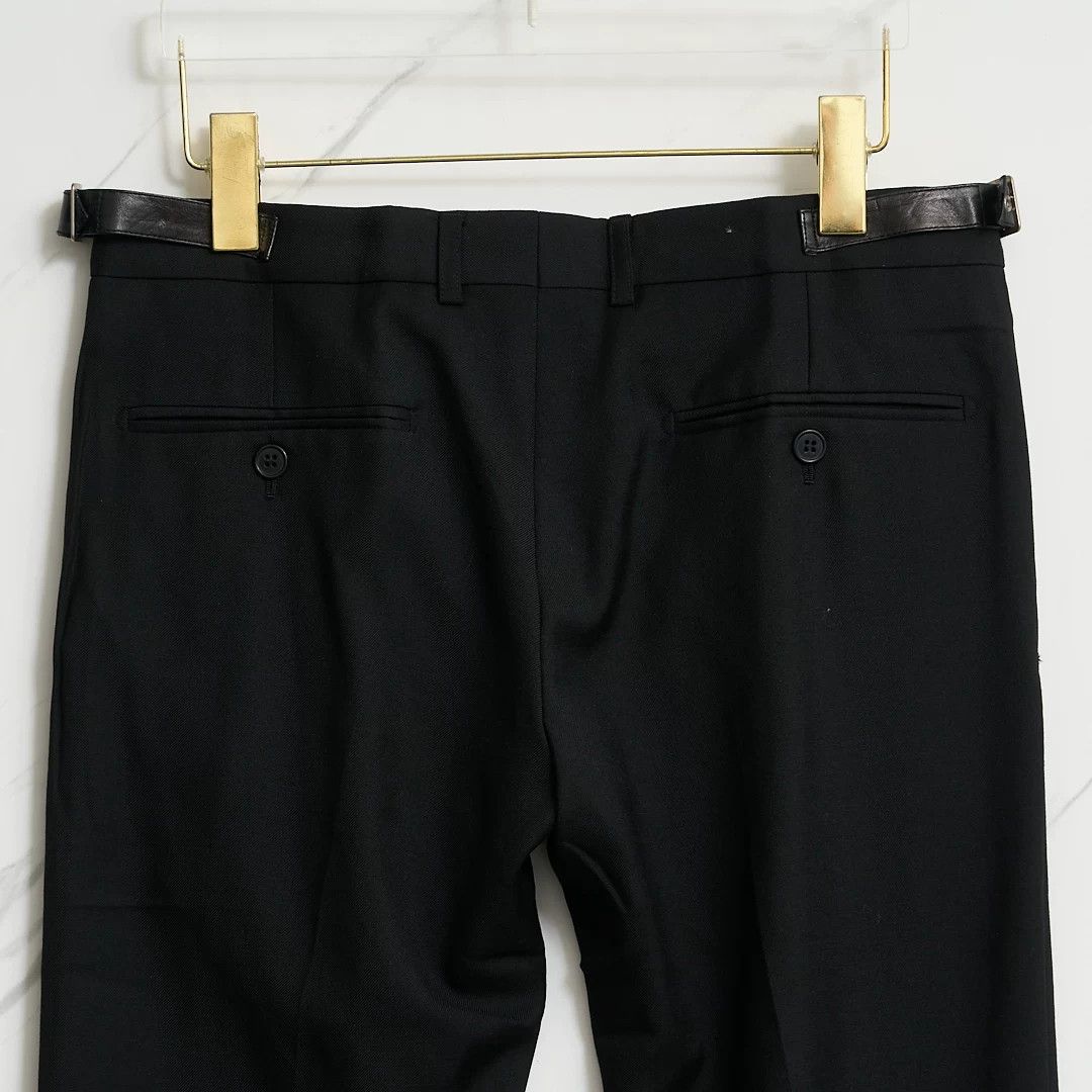 Saint Laurent Paris Saint Laurent Men's Black Wool Trousers Size US 30 / EU 46 - 5 Thumbnail