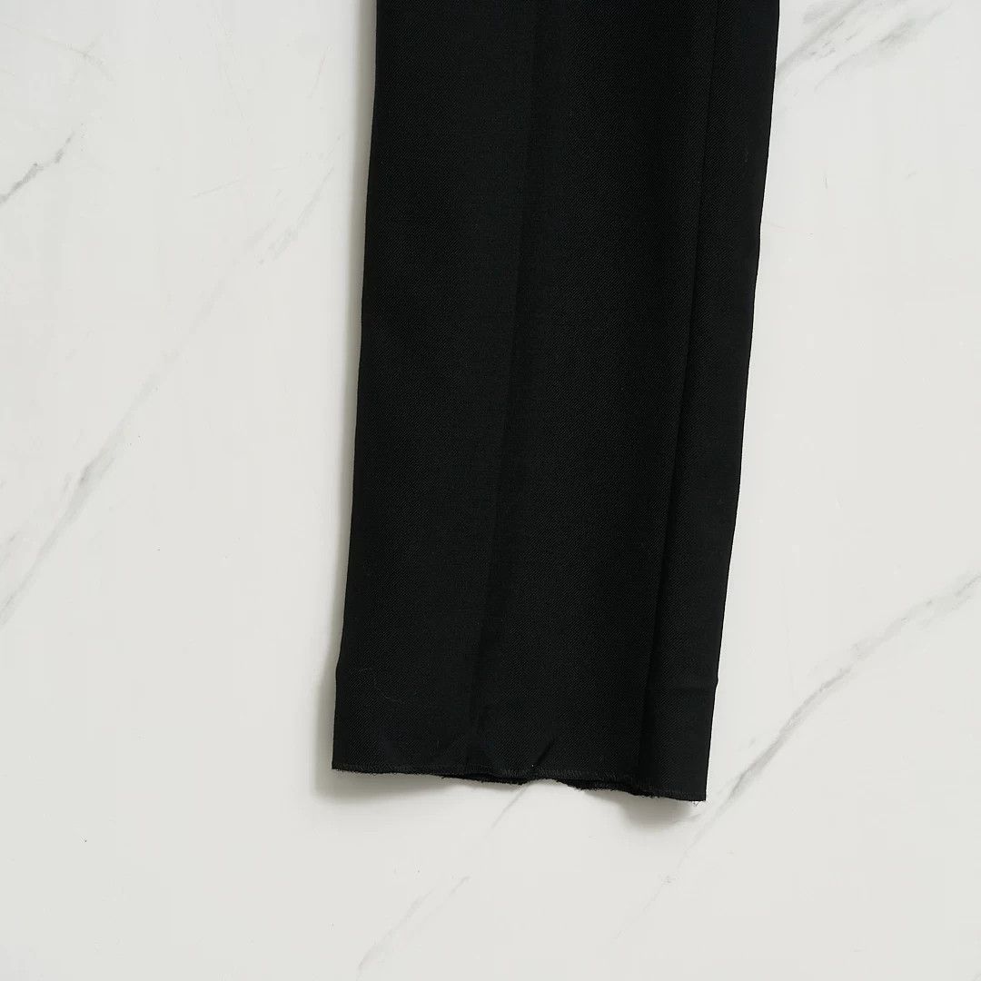 Saint Laurent Paris Saint Laurent Men's Black Wool Trousers Size US 30 / EU 46 - 3 Thumbnail