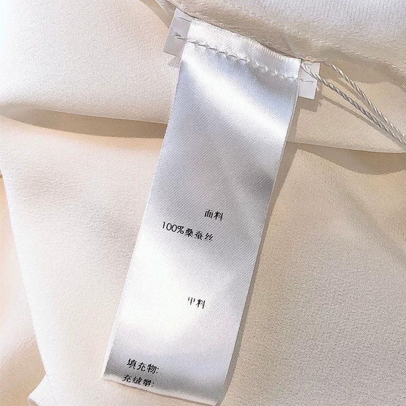 Saint Laurent Paris Saint Laurent White Silk Paris Collar Shirt Size S / US 4 / IT 40 - 7 Thumbnail