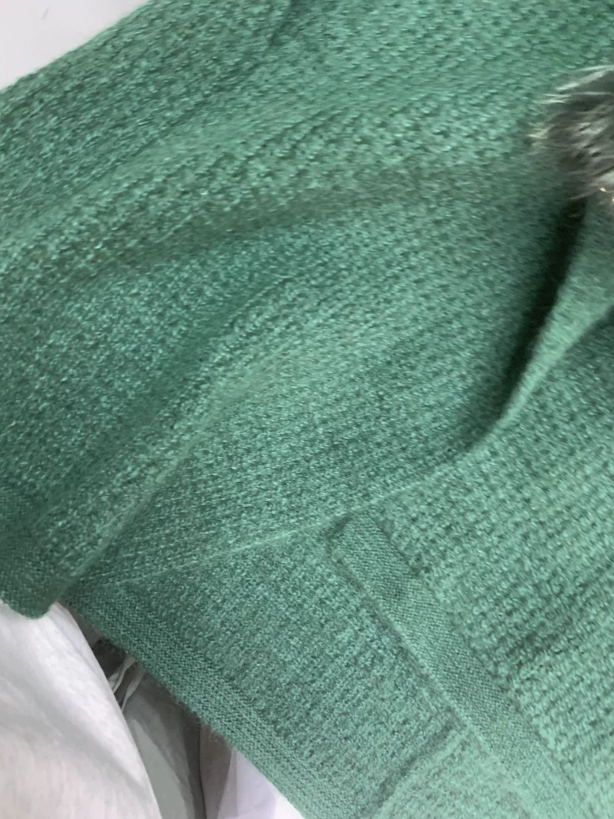 Saint Laurent Paris Saint Laurent Green Fur Collar Coat Size S / US 4 / IT 40 - 8 Thumbnail