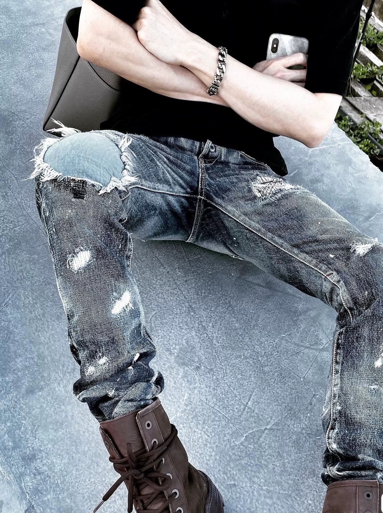 Japanese Brand DEETA Men's Slim Straight Selvedge Jeans Size US 32 / EU 48 - 2 Thumbnail