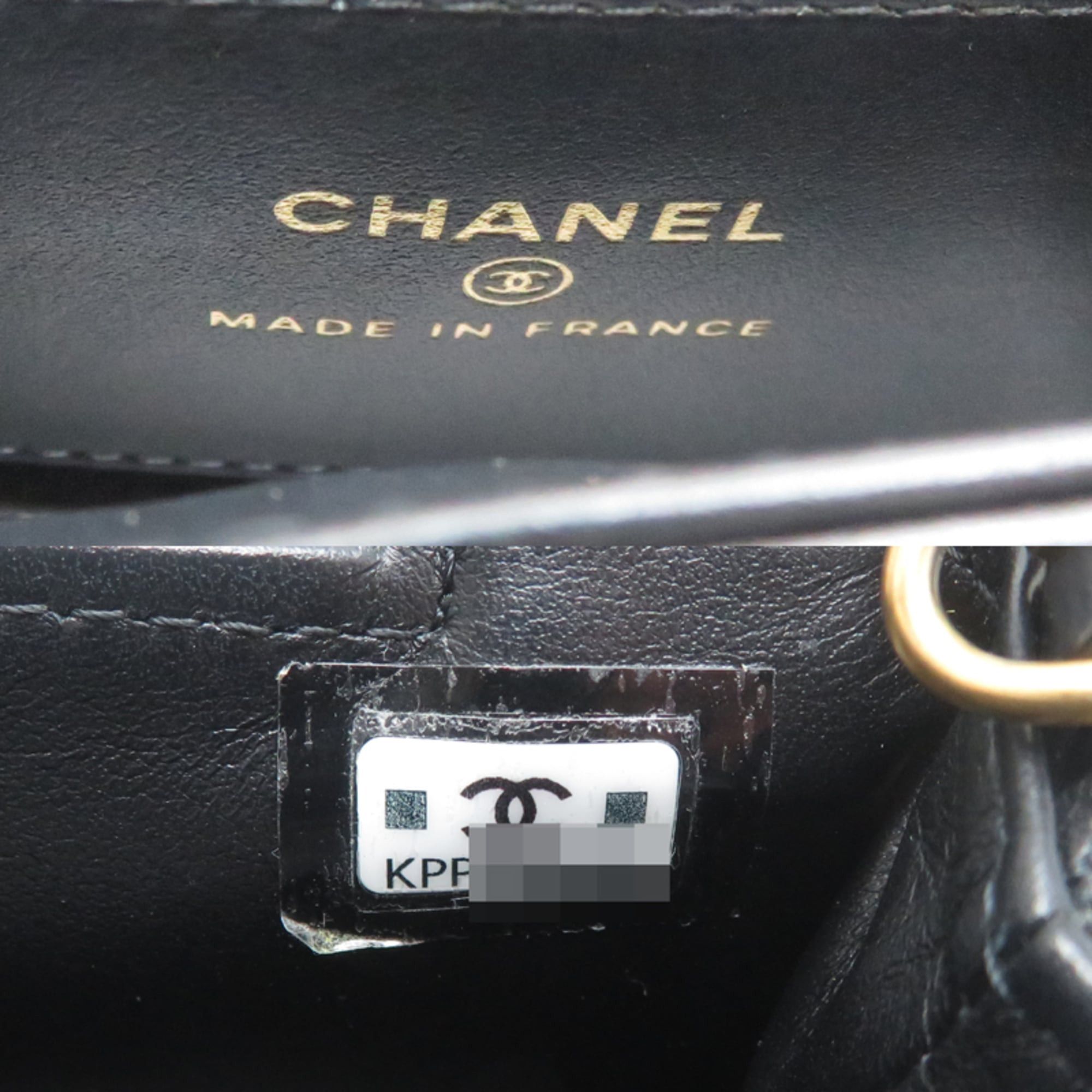 Chanel Chanel Chain Clutch Women's Shoulder Bag AP3435 Calfskin Black Size ONE SIZE - 8 Thumbnail