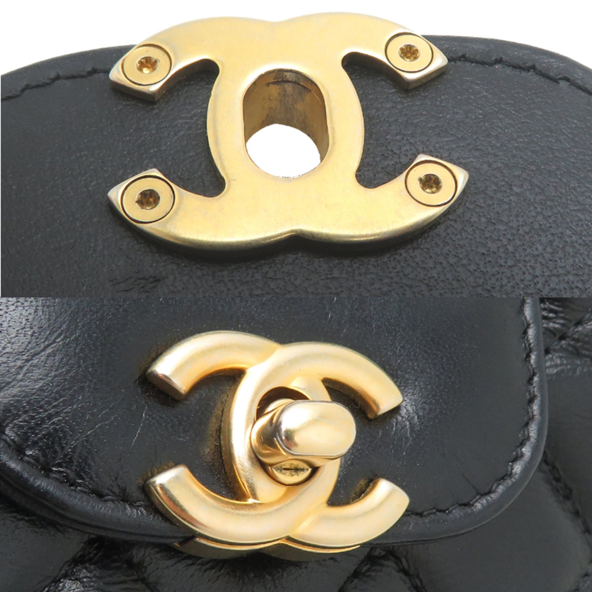 Chanel Chanel Chain Clutch Women's Shoulder Bag AP3435 Calfskin Black Size ONE SIZE - 10 Thumbnail